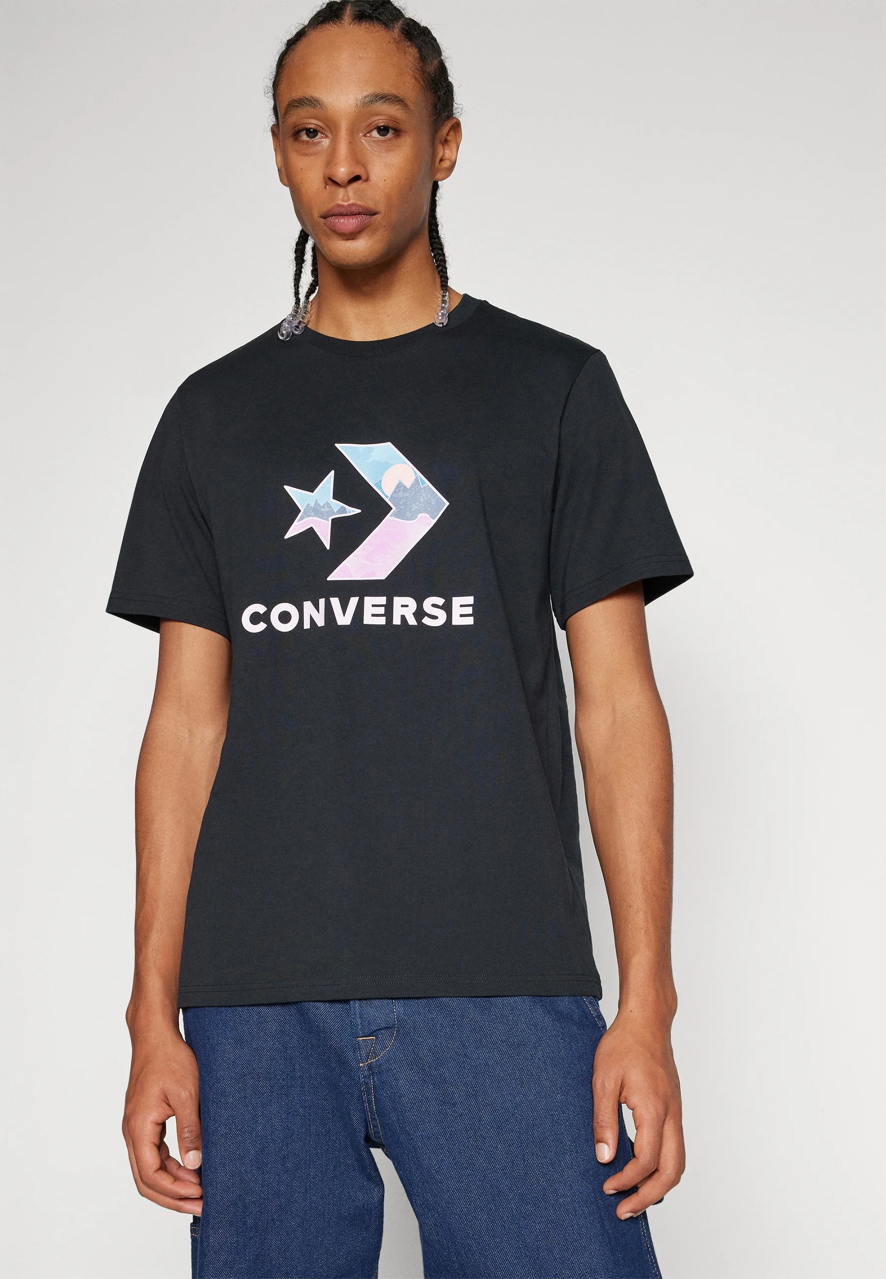 Converse STAR FILL LANDSCAPE TEE UNISEX - T-shirt con stampa