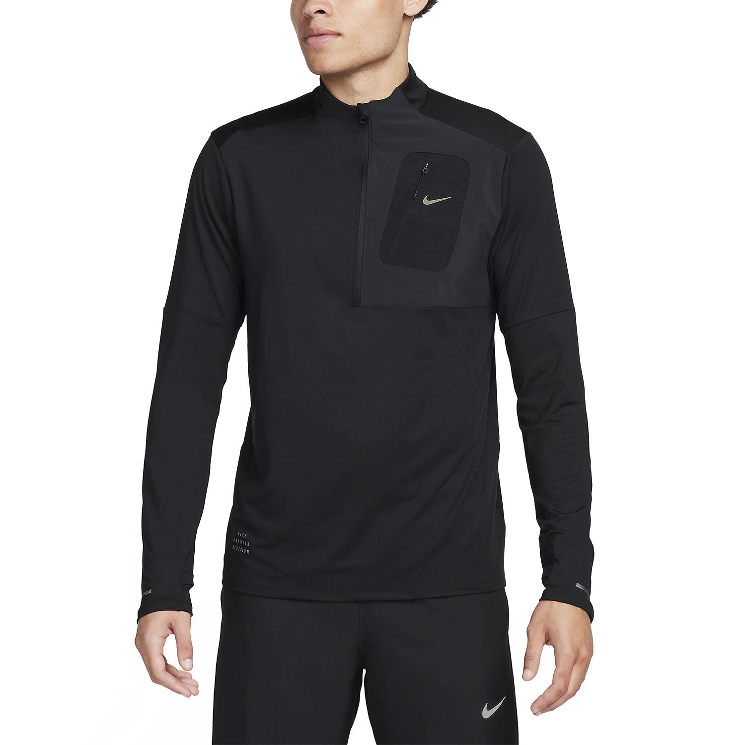 Nike Dri-FIT Element Maglia Black/Black Reflective