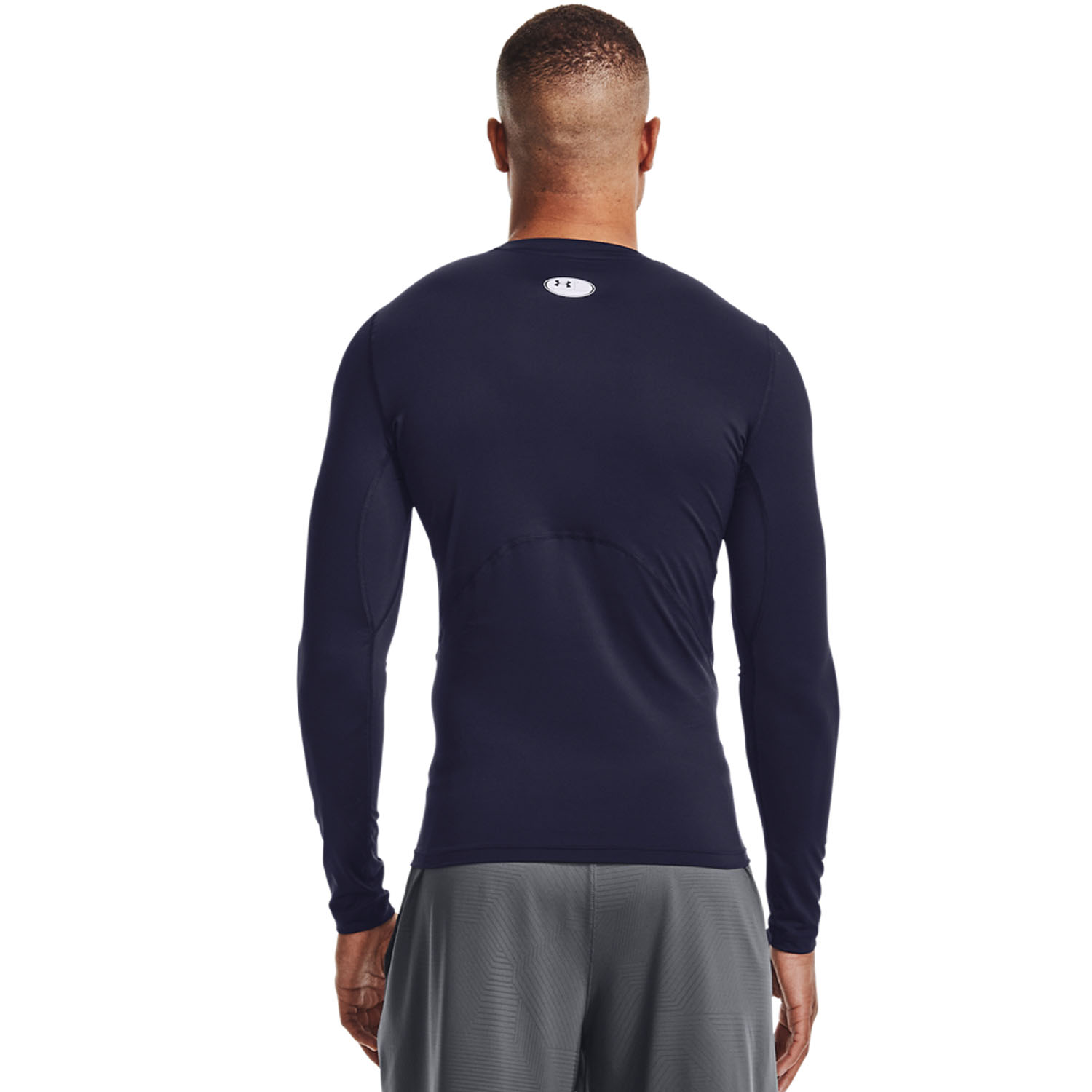 Under Armour HeatGear Compression Maglia Midnight Navy/White