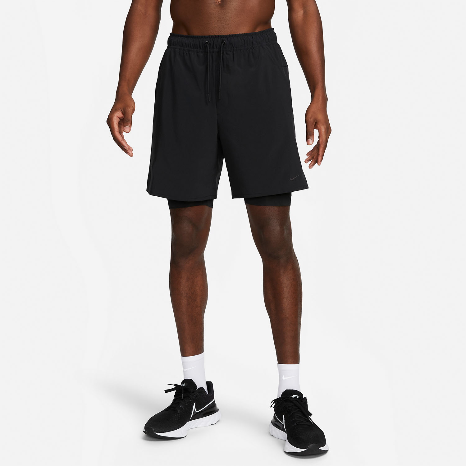 Nike Dri-FIT Unlined Fitness 2 in 1 7in Pantaloncini Black