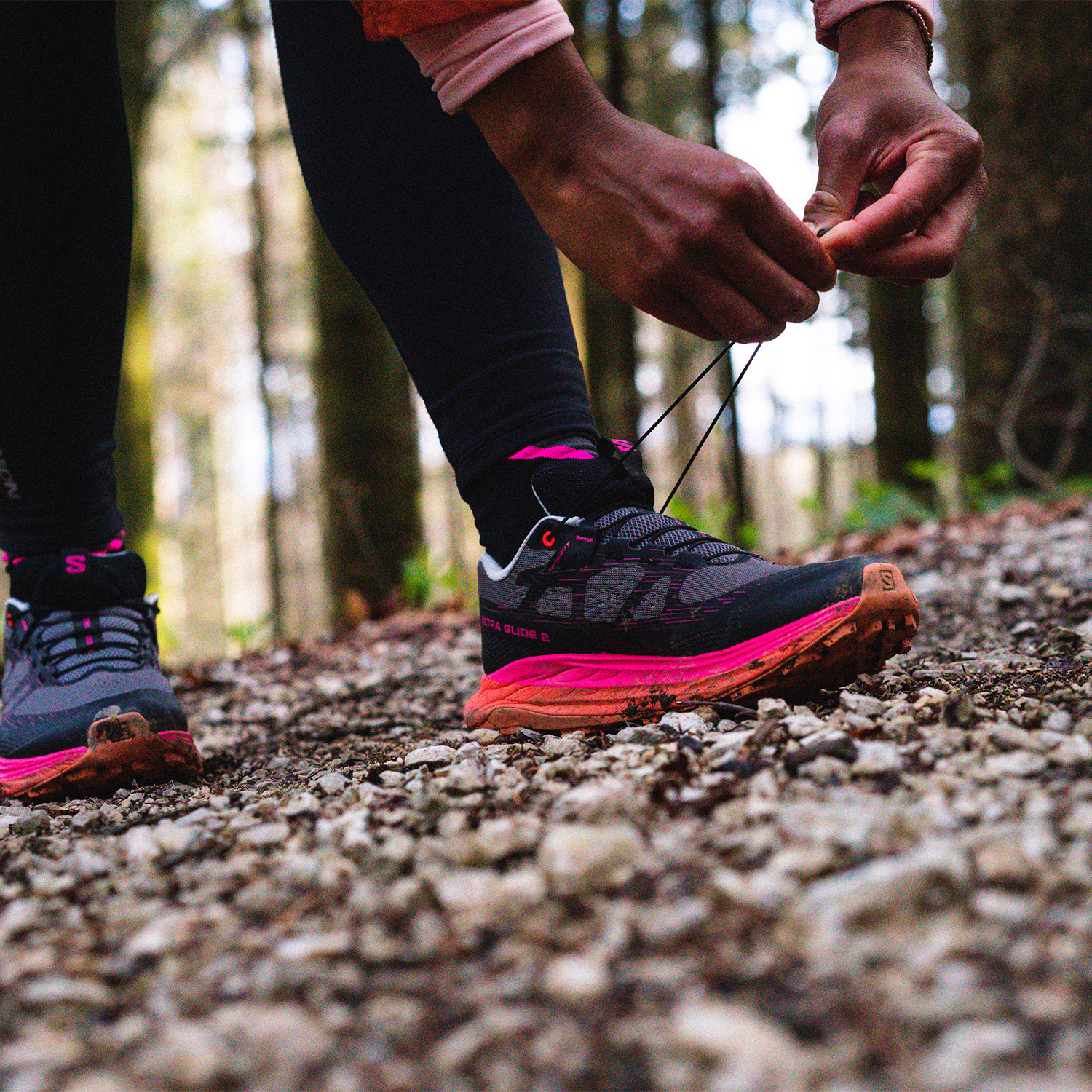 Salomon Ultra Glide 2 Plum Kitten/Black/Pink Glo