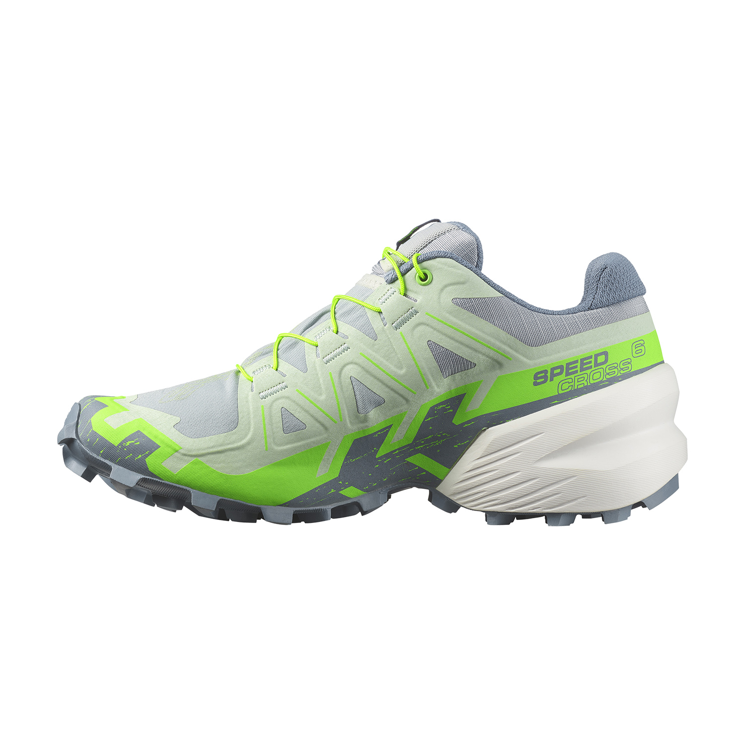 Salomon Speedcross 6 Quarry/Green Gecko/Flint Stone