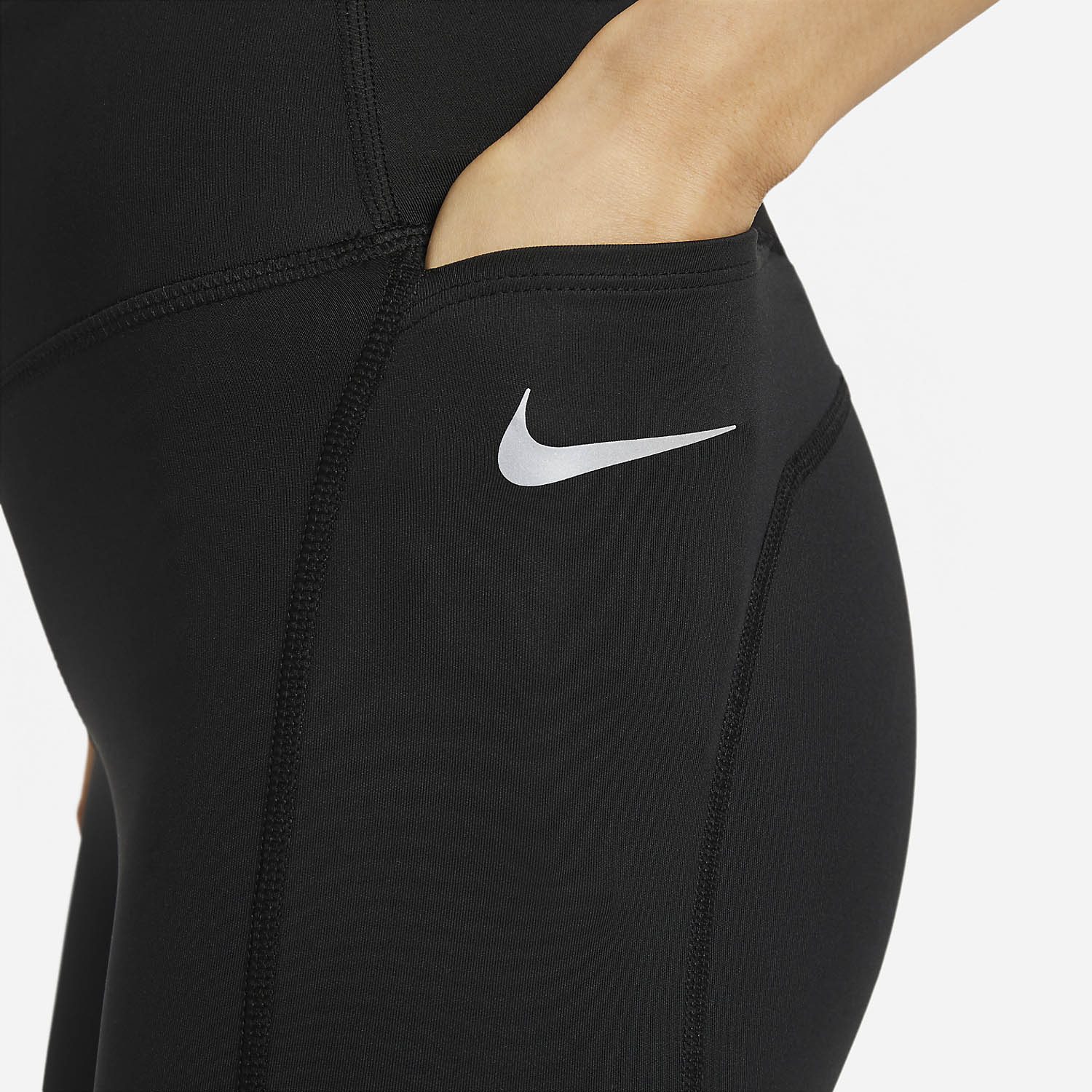 Nike Dri-FIT Fast Tights Black/Reflective Silver