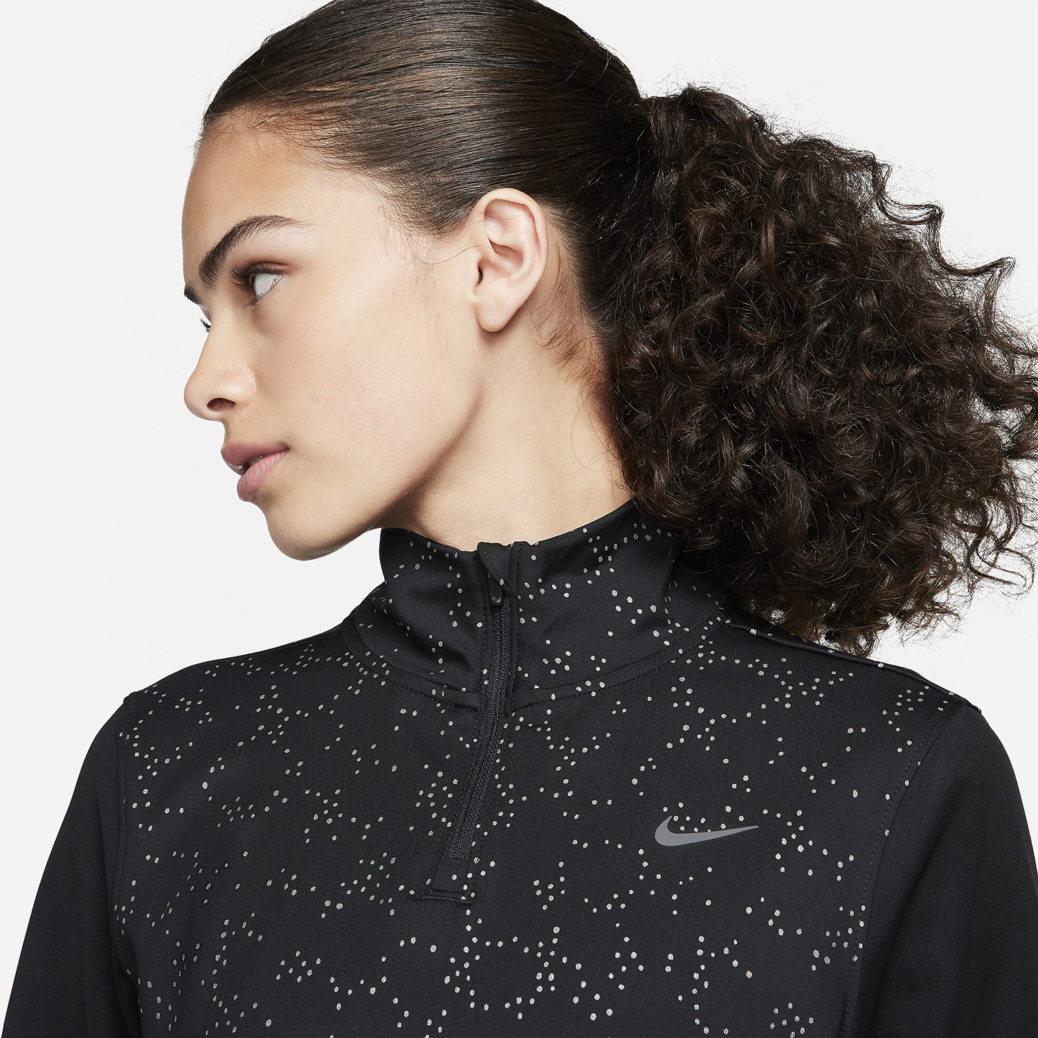 Nike Swift Element Maglia Black/Reflective Silver
