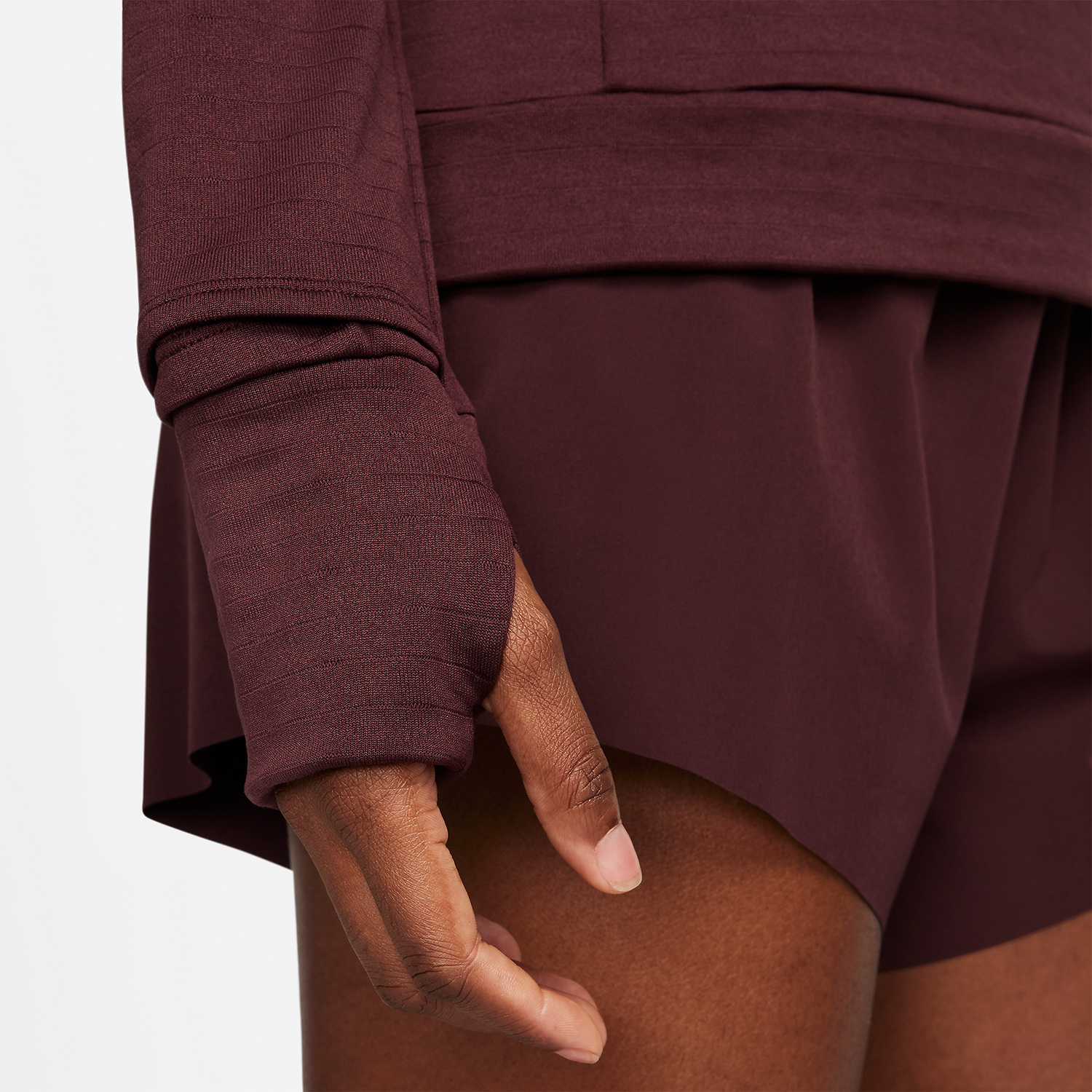 Nike Therma-FIT Element Swift Maglia Burgundy Crush/Reflective Silver