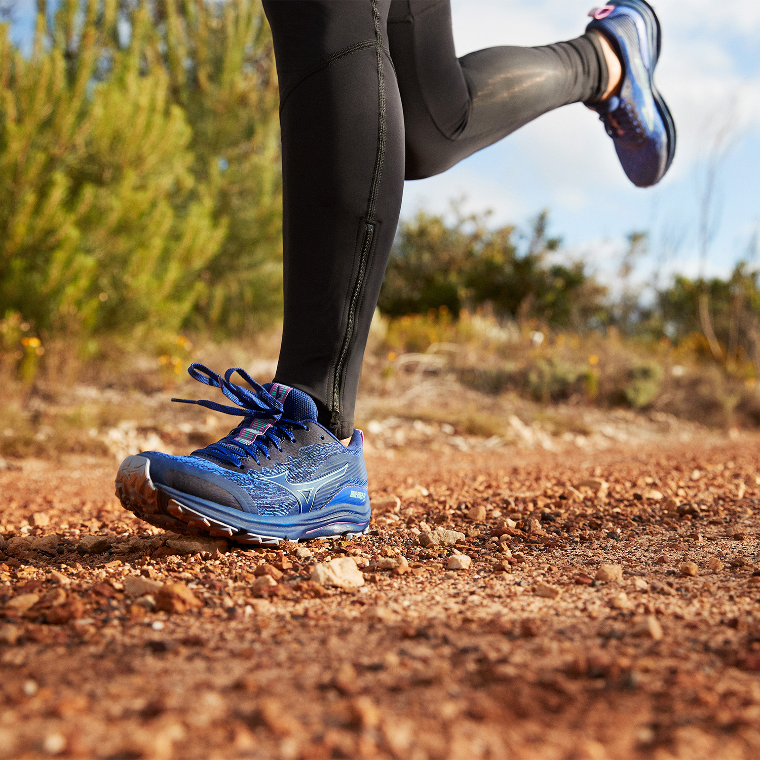 Mizuno Wave Rider TT Blue Depths/Beveled Glass/Vivid Orchid