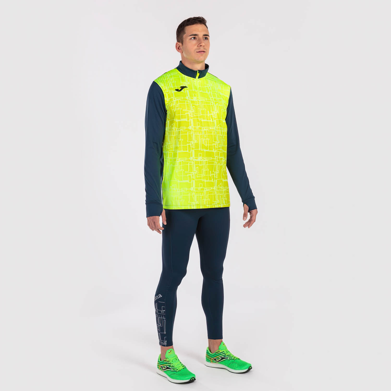Joma Elite VIII Maglia Navy/Yellow Fluor