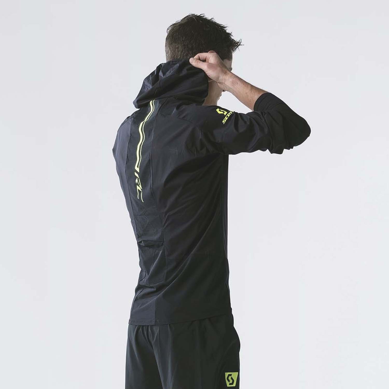 Scott Windshield RC Run Giacca Black/Yellow