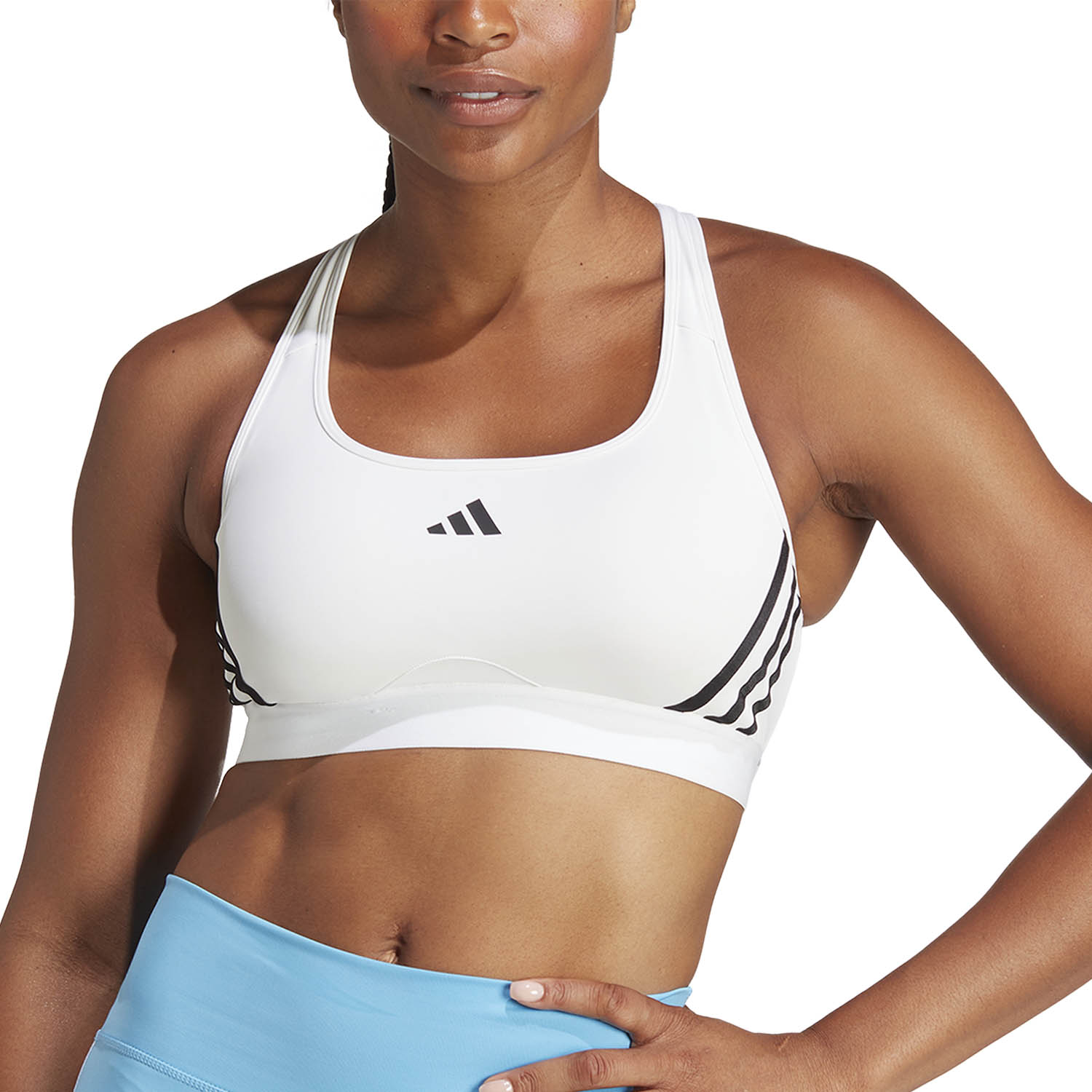 adidas Power 3S Reggiseno Sportivo White/Black