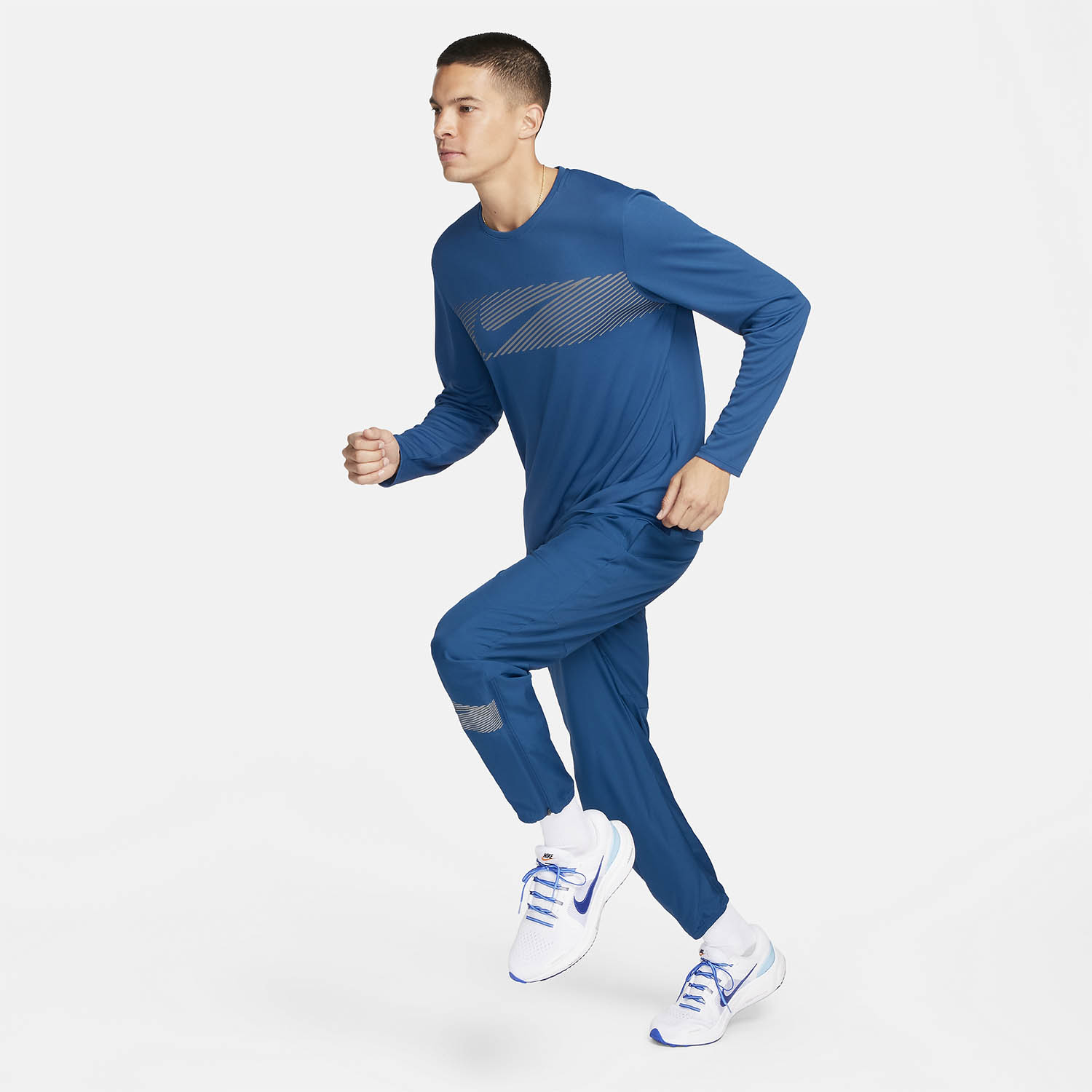 Nike Miler Flash Maglia Court Blue/Reflective Silver