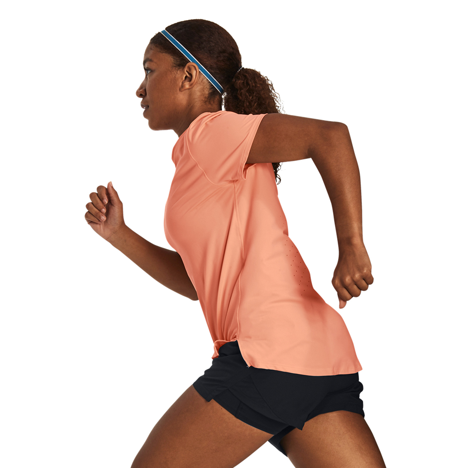 Under Armour Iso-Chill Laser Maglietta Bubble Peach/Reflective