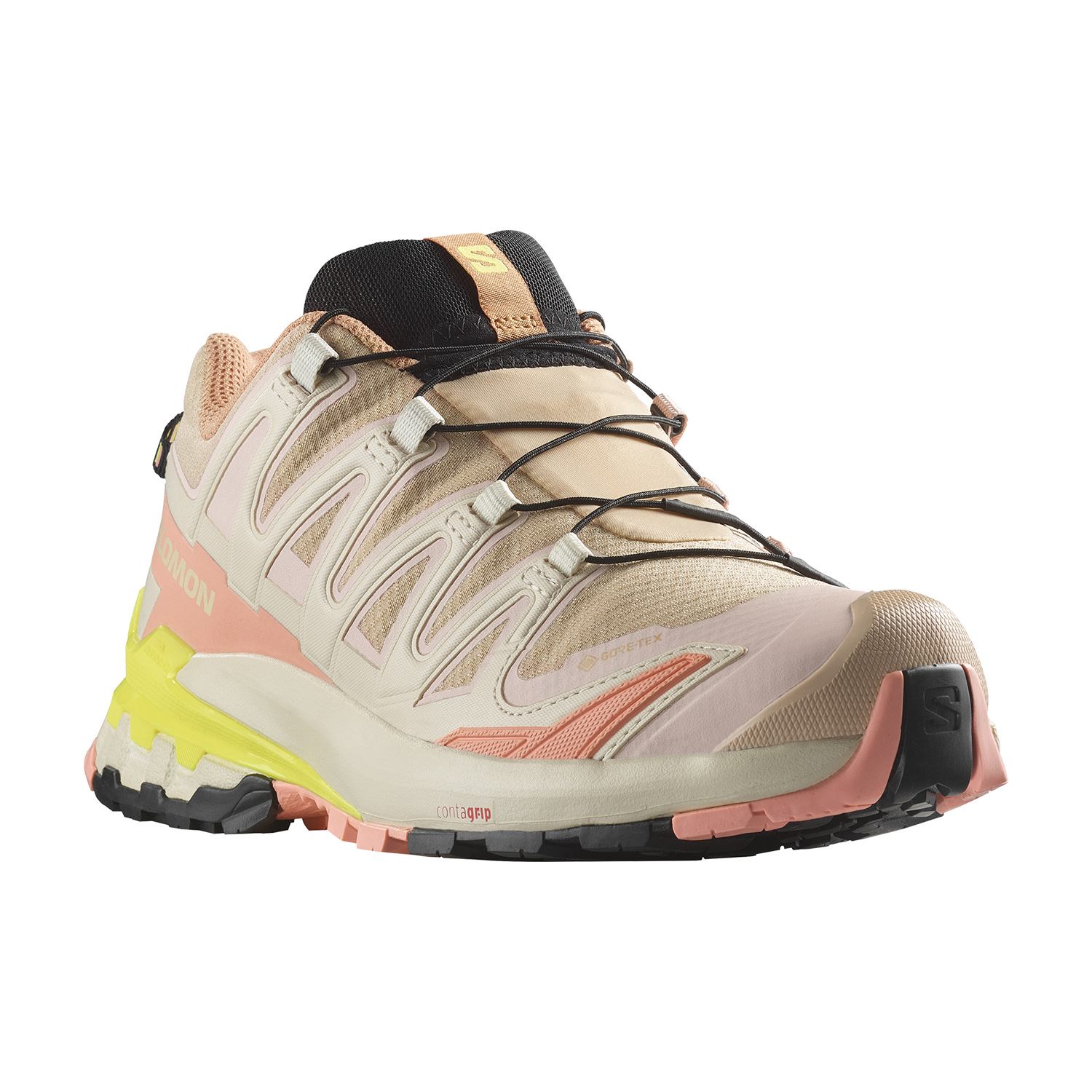 Salomon XA Pro 3D V9 GTX Hazelnut/English Rose/Safety Yellow