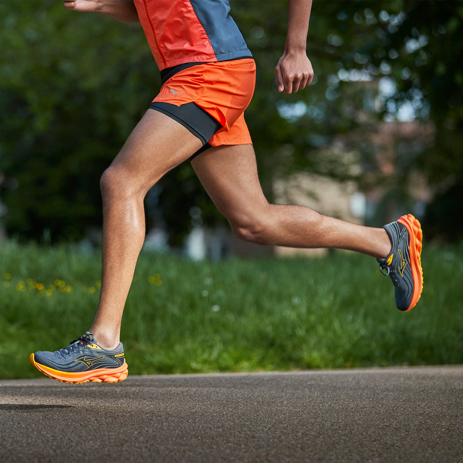 Mizuno Wave Skyrise 5 Turbulence/Citrus/Nasturtium