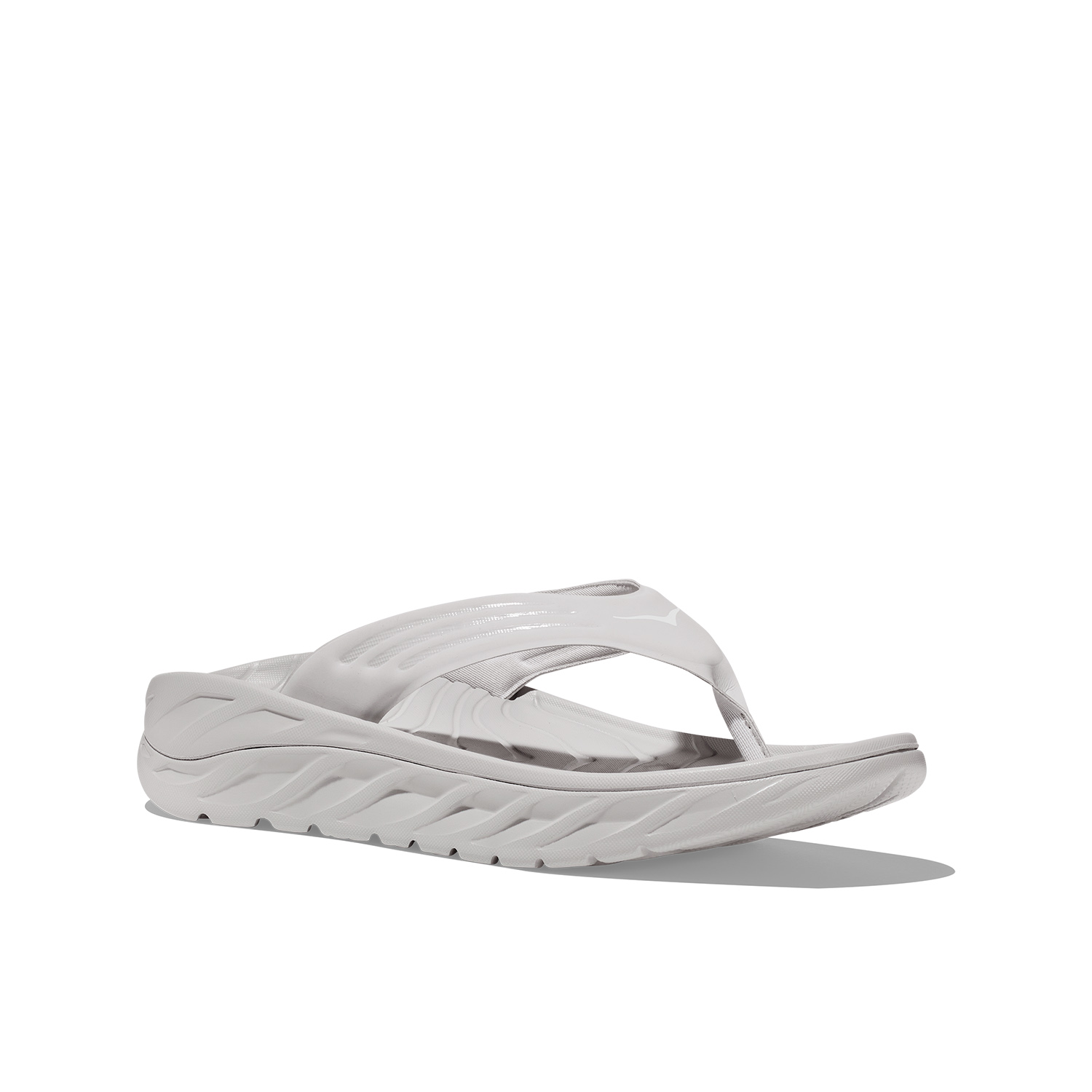 Hoka Ora Recovery Flip Lunar Rock/White