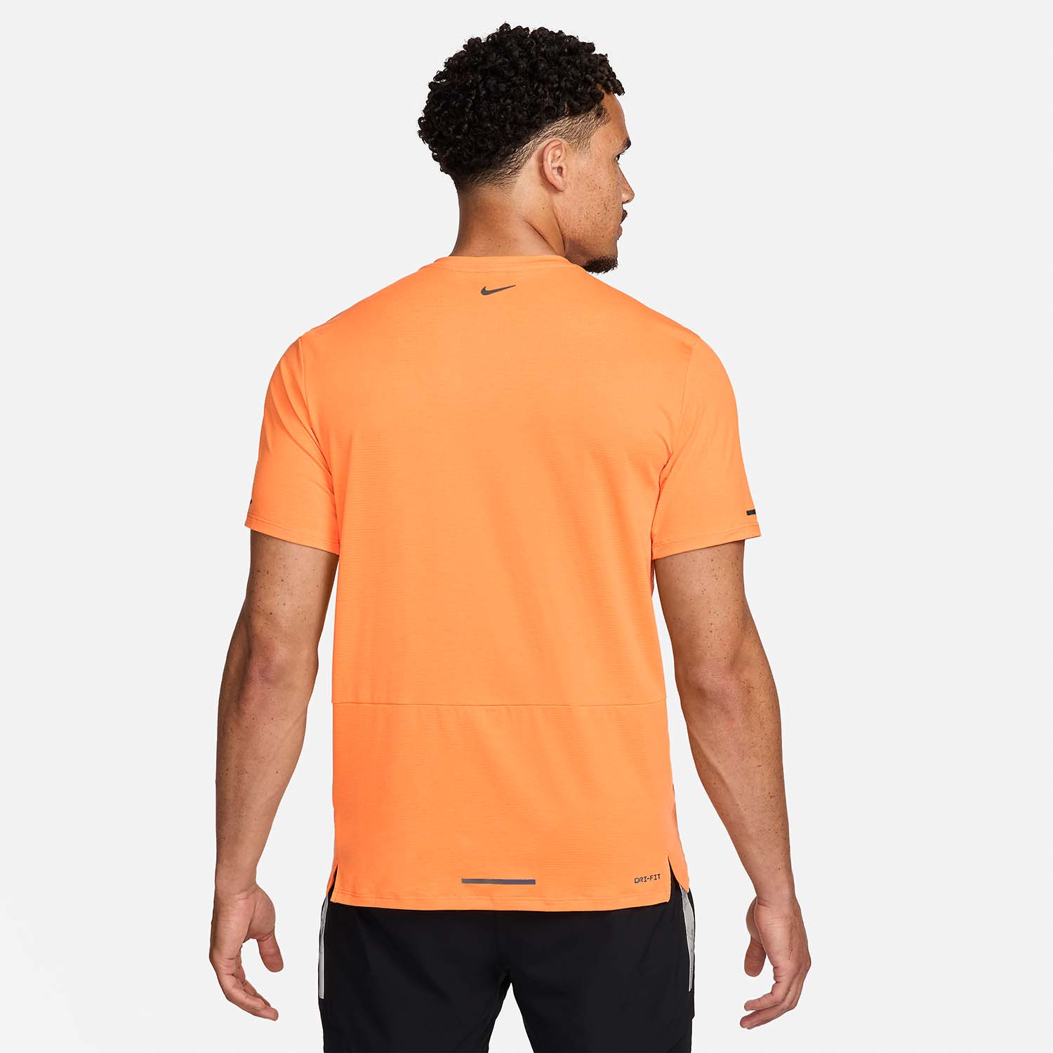 Nike Dri-FIT Rise Logo Maglietta Bright Mandarin/Barely Grape/Black