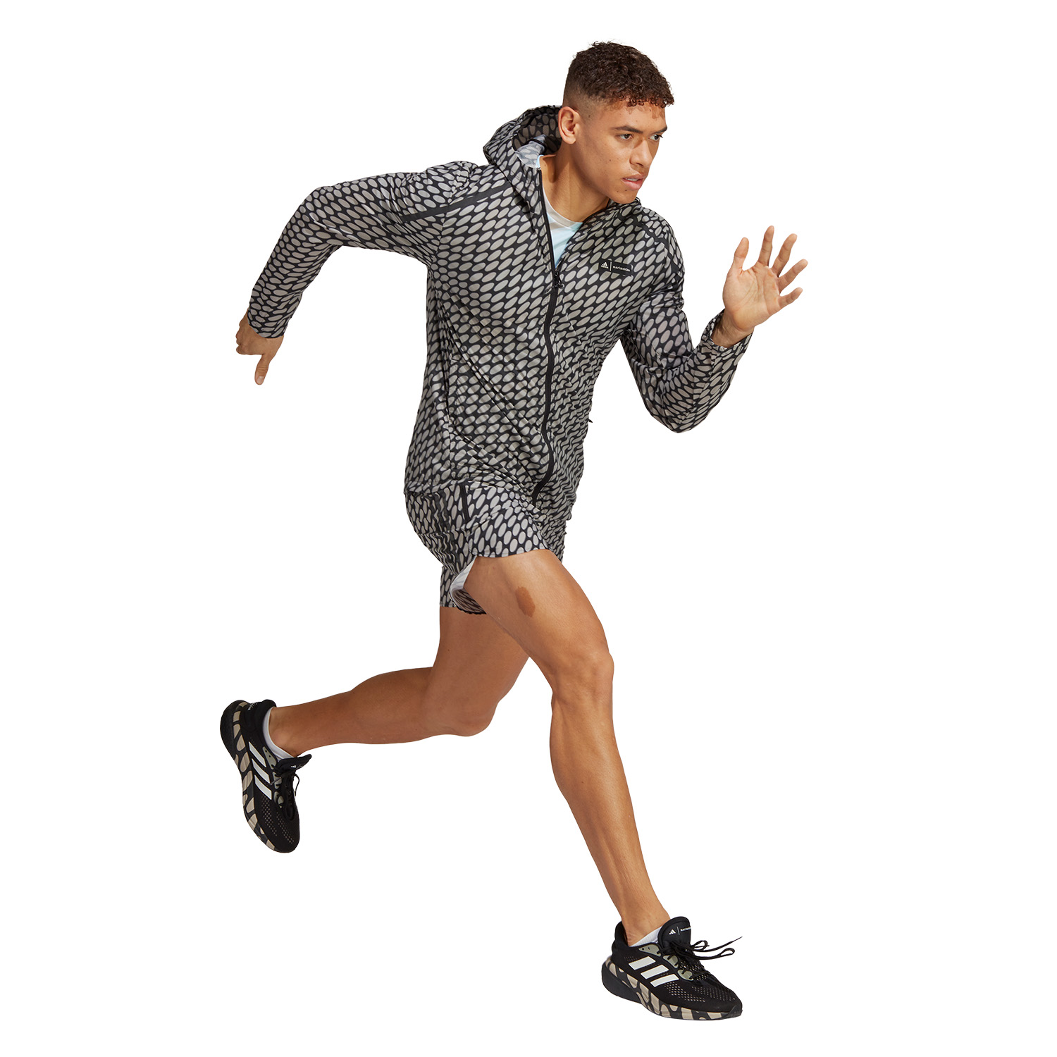 adidas x Marimekko Marathon 5in Pantaloncini Light Brown/Black/Grey Six