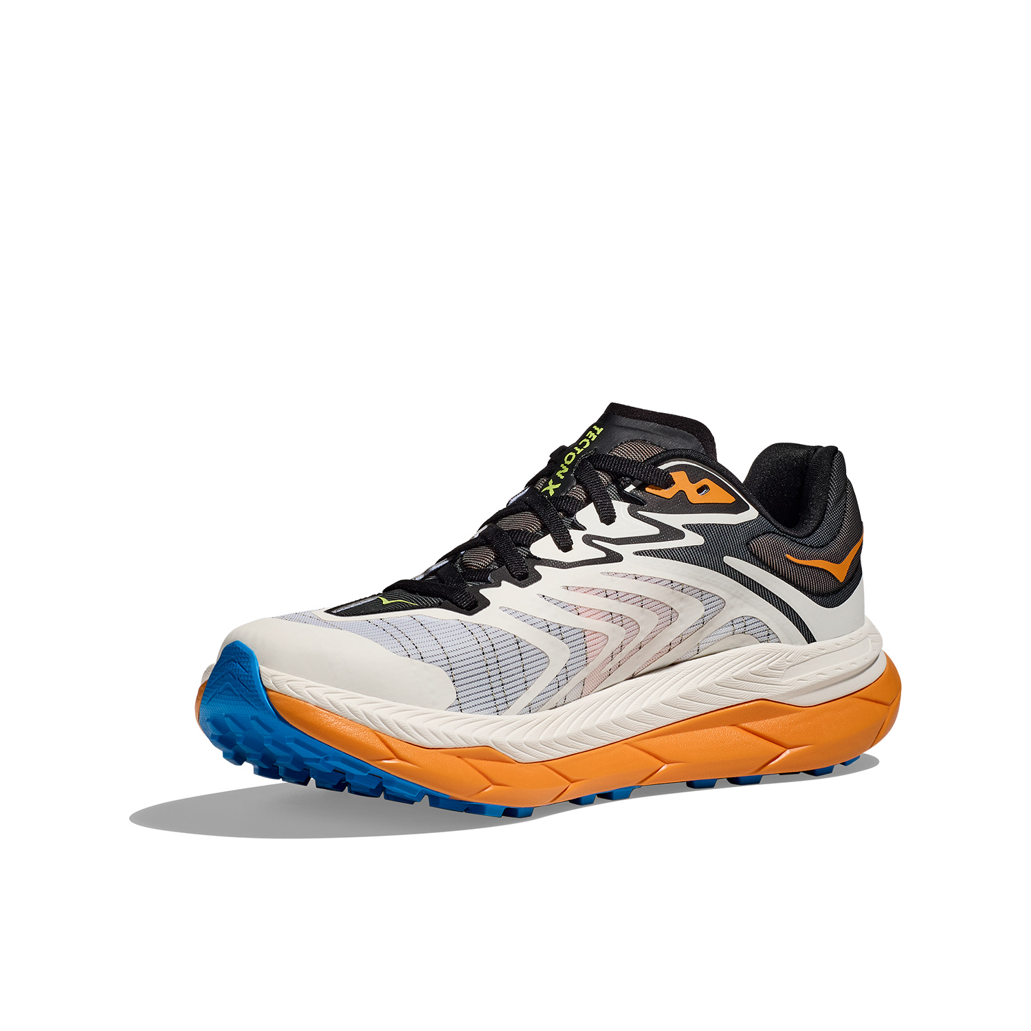 Hoka Tecton X 2 White/Solar Flare