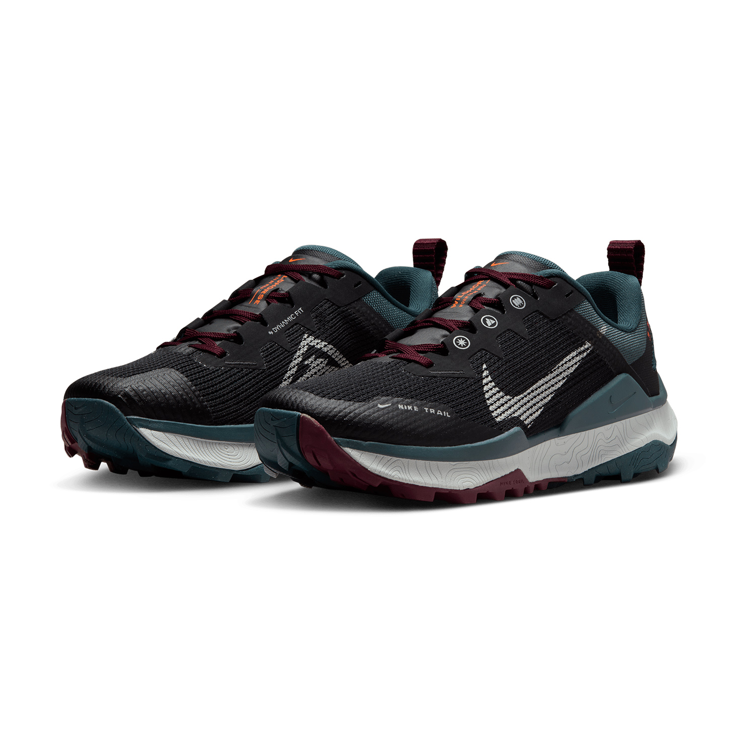 Nike React Wildhorse 8 Black/Sea Glass/Deep Jungle/Night Maroon