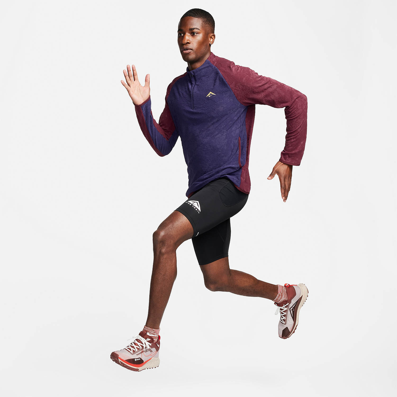 Nike Trail Maglia Purple Ink/Night Maroon/Melon Tint