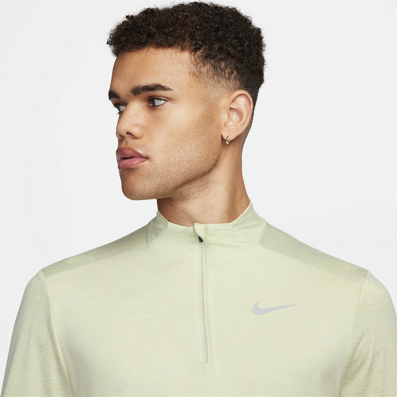 Nike Dri-FIT Element Logo Maglia Olive Aura/Sea Glass/Heather/Reflective Silver