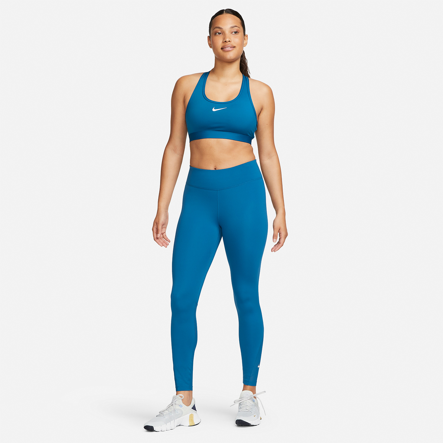 Nike One Mid Rise 7/8 Tights Industrial Blue/White
