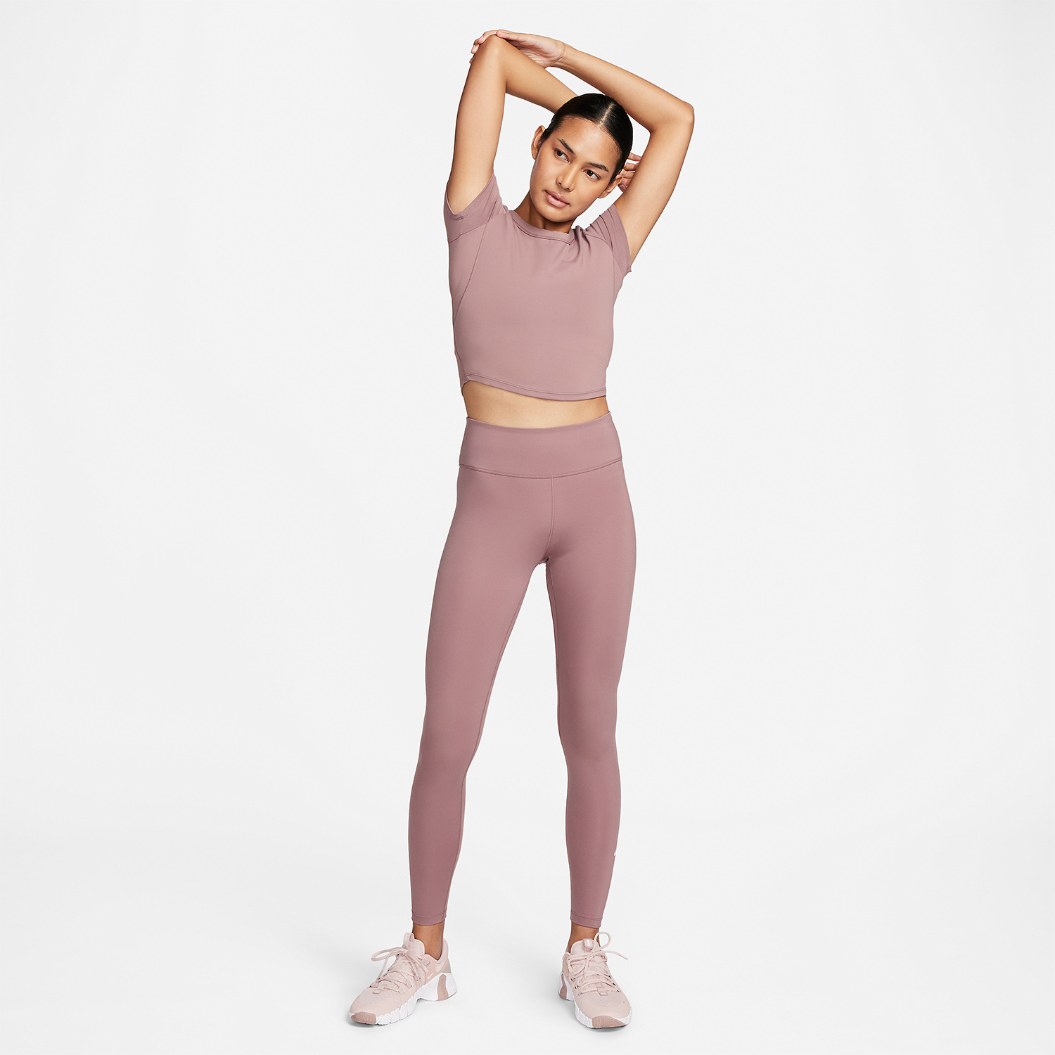 Nike One Tights Smokey Mauve/White