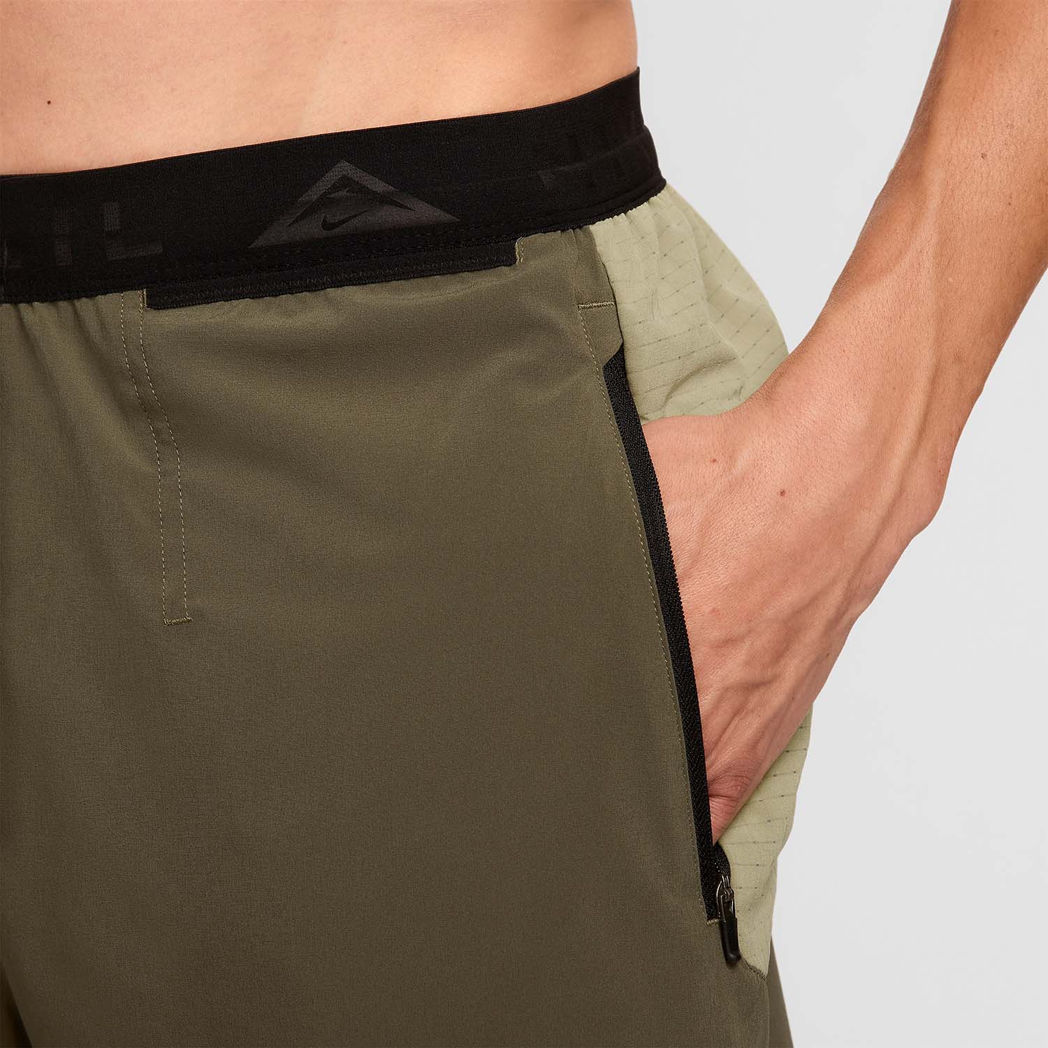 Nike Dri-FIT Second Sunrise 5in Pantaloncini Medium Olive/Neutral/Black