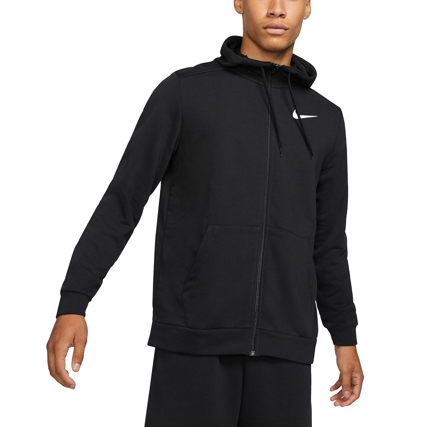 Nike Dri-FIT Logo Felpa Black/White