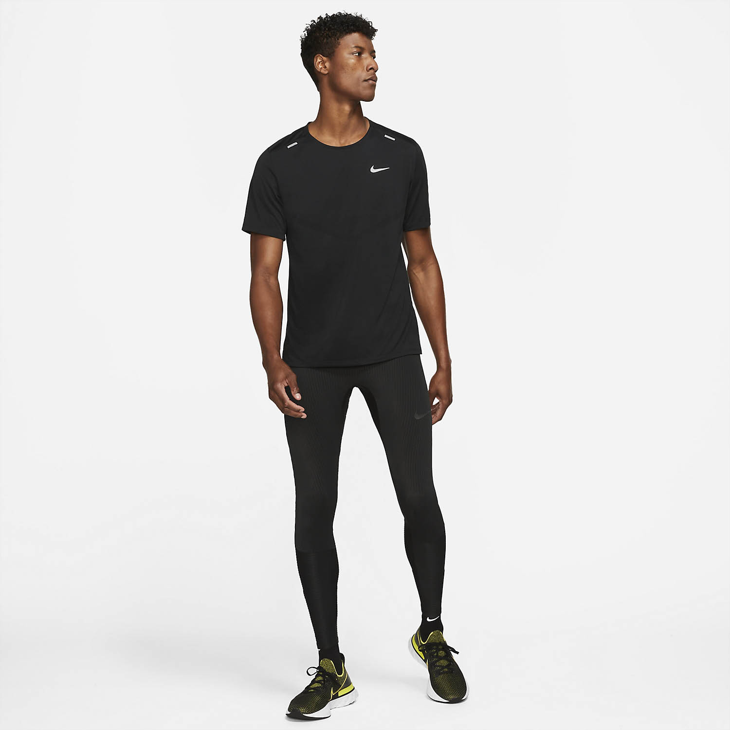 Nike Dri-FIT Rise 365 Maglietta Black/Reflective Silver