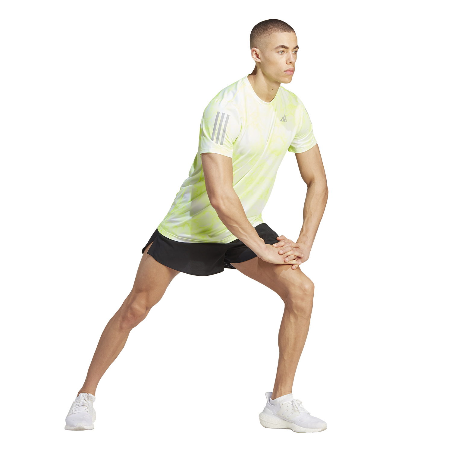 adidas Own The Run Graphic Maglietta White/Lucid Lemon