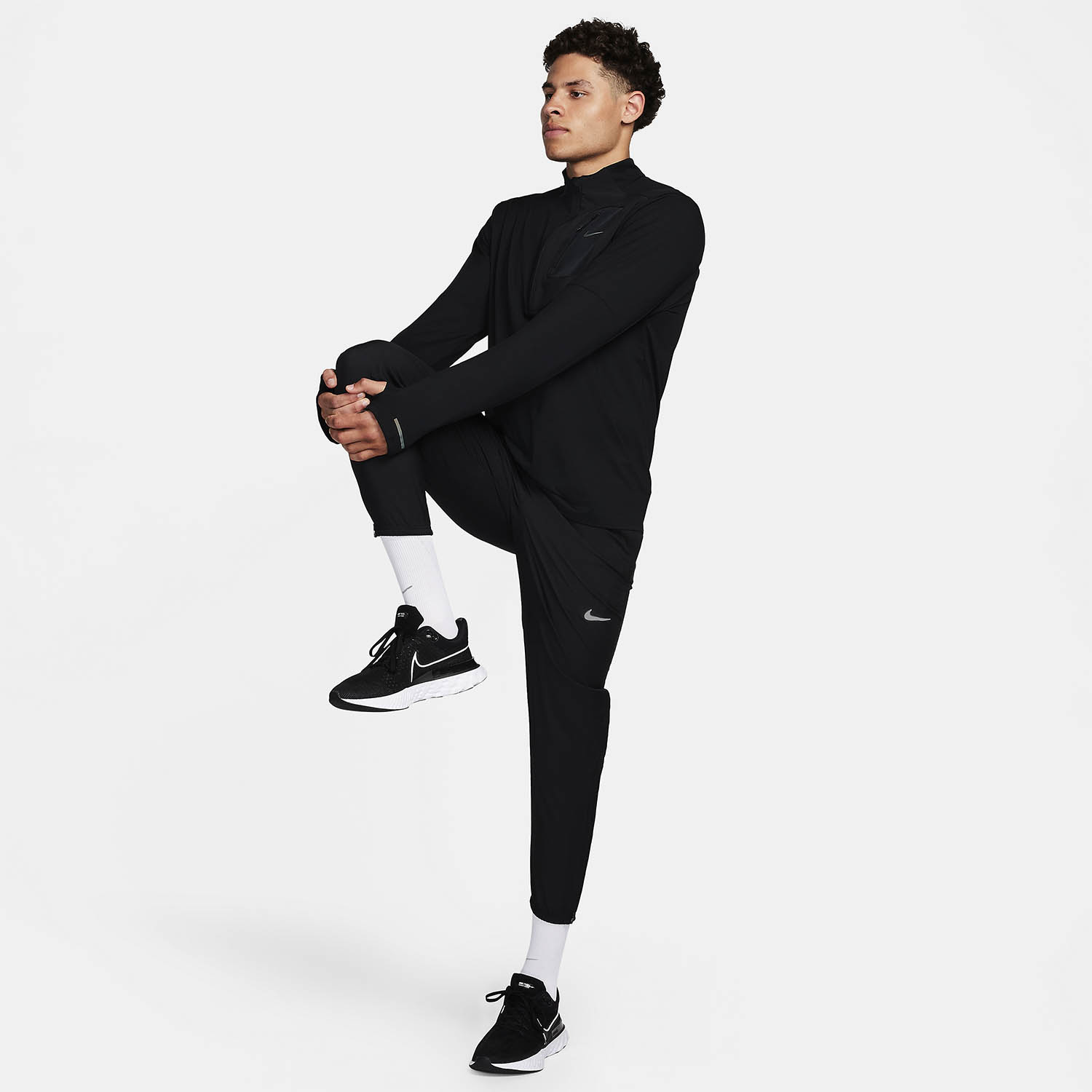 Nike Dri-FIT Element Maglia Black/Black Reflective