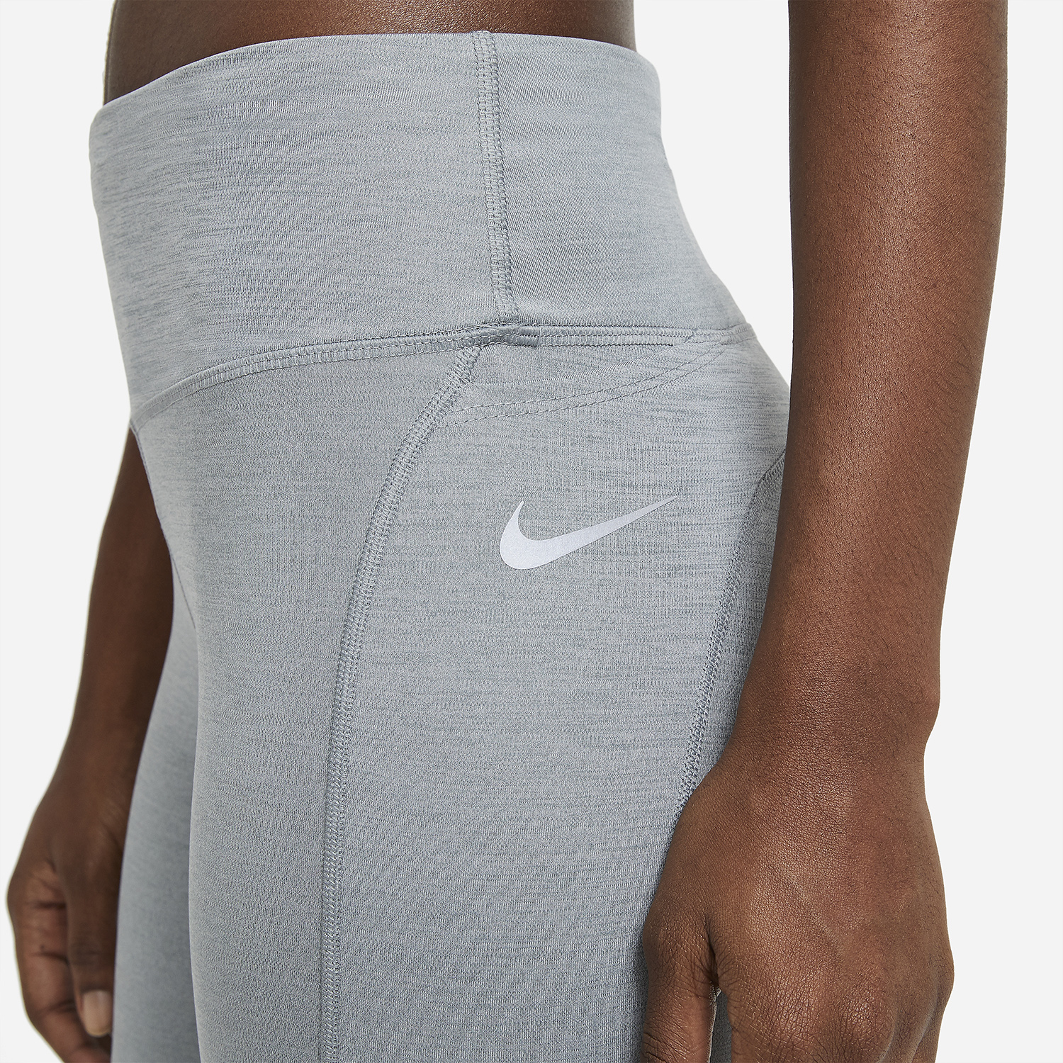 Nike Dri-FIT Fast Tights Smoke Grey Heather/Reflective Silver