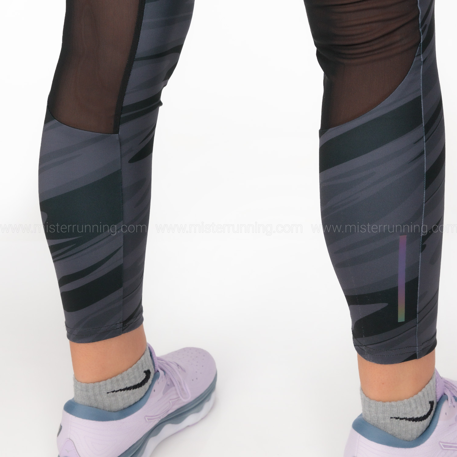 Mizuno 7/8 Printed Tights Black