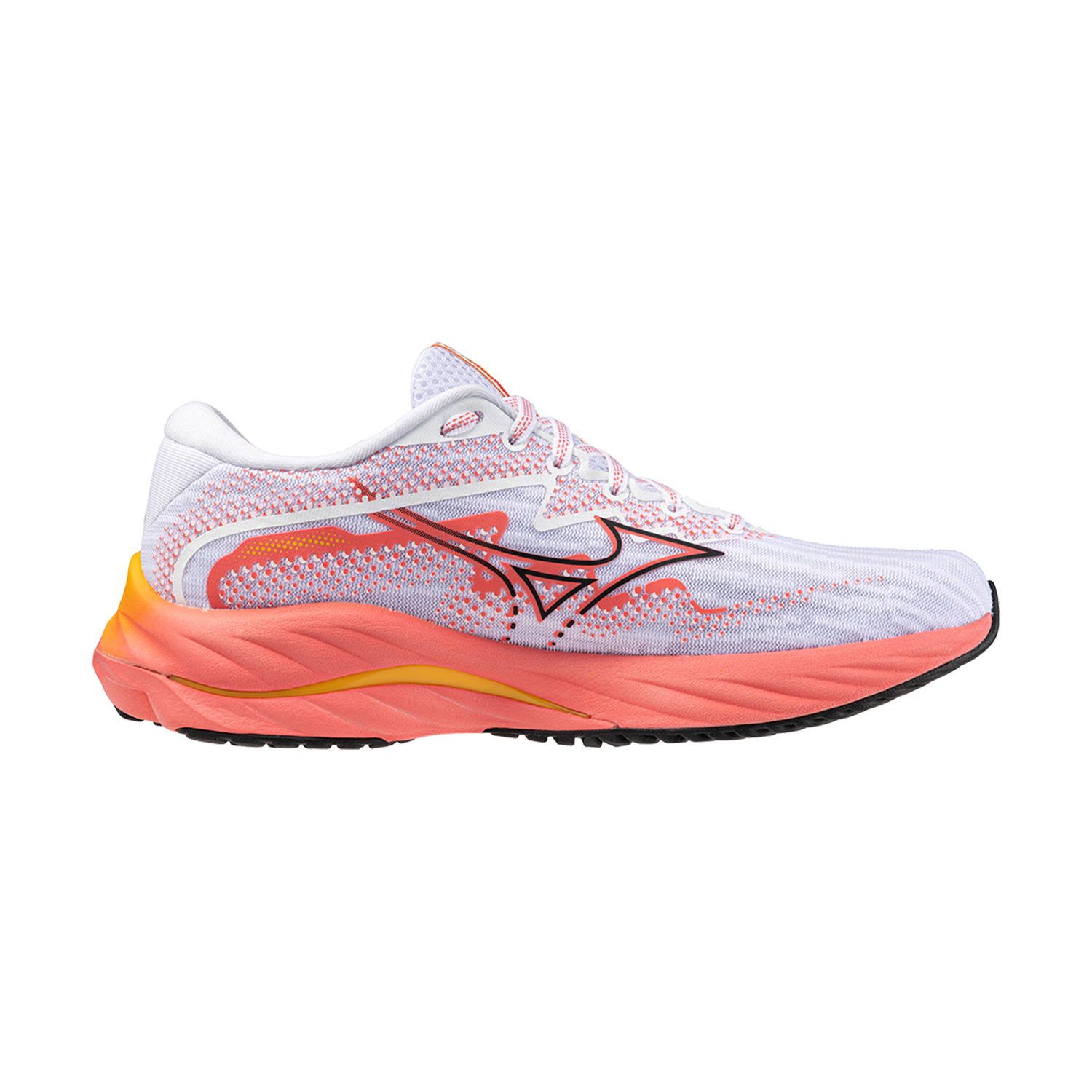 Mizuno Wave Rider 27 White/Black/Dubarry