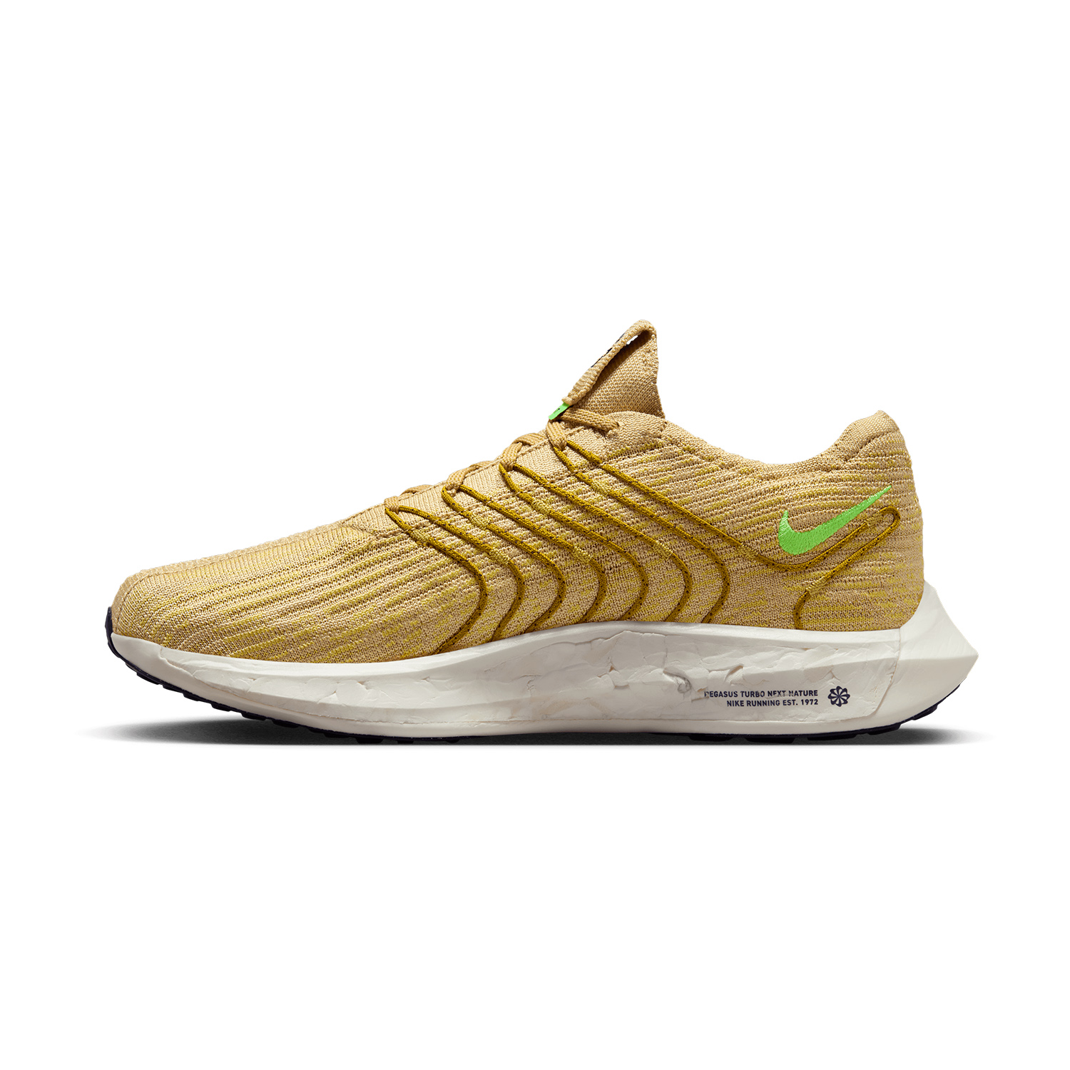 Nike Pegasus Turbo Next Nature Sesame/Lime Blast/Buff Gold/Bronzine