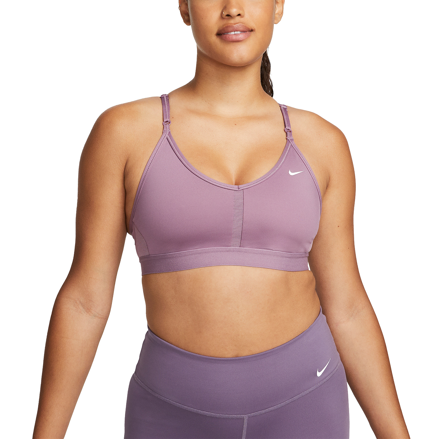 Nike Indy Reggiseno Sportivo Violet Dust/White
