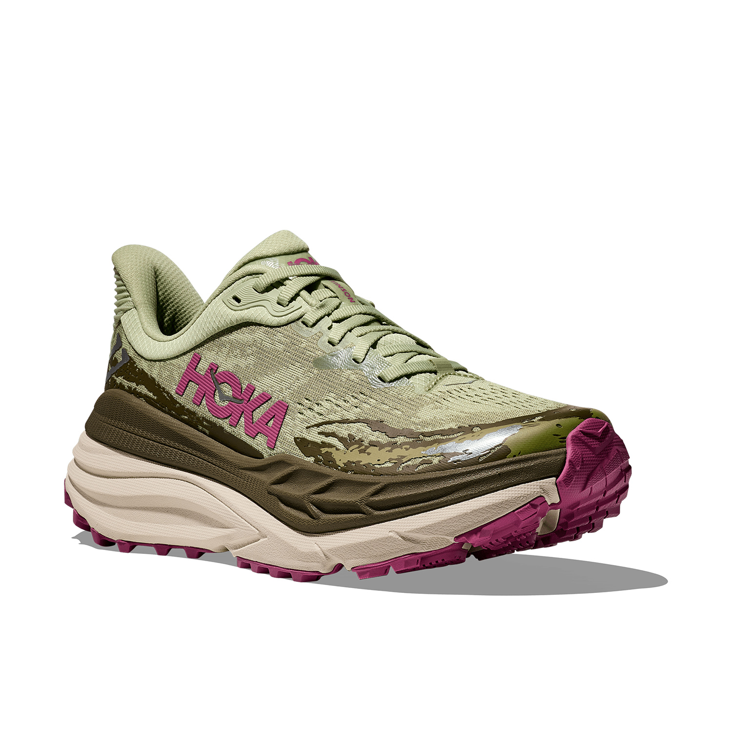 Hoka Stinson 7 Seed Green/Beet Root