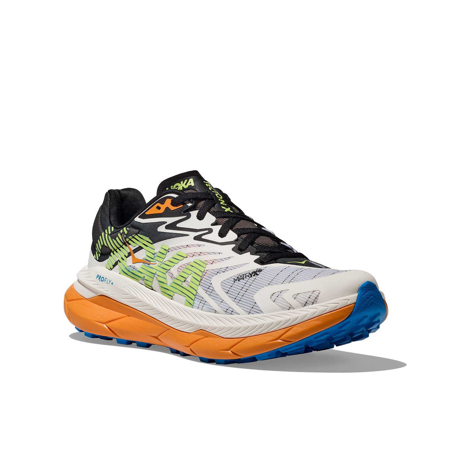 Hoka Tecton X 2 White/Solar Flare