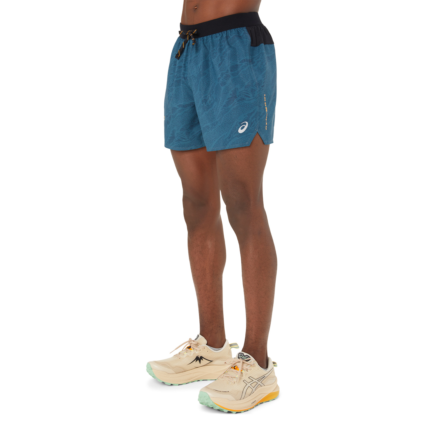 Asics Fujitrail Printed 5in Pantaloncini Magnetic Blue/Performance Black