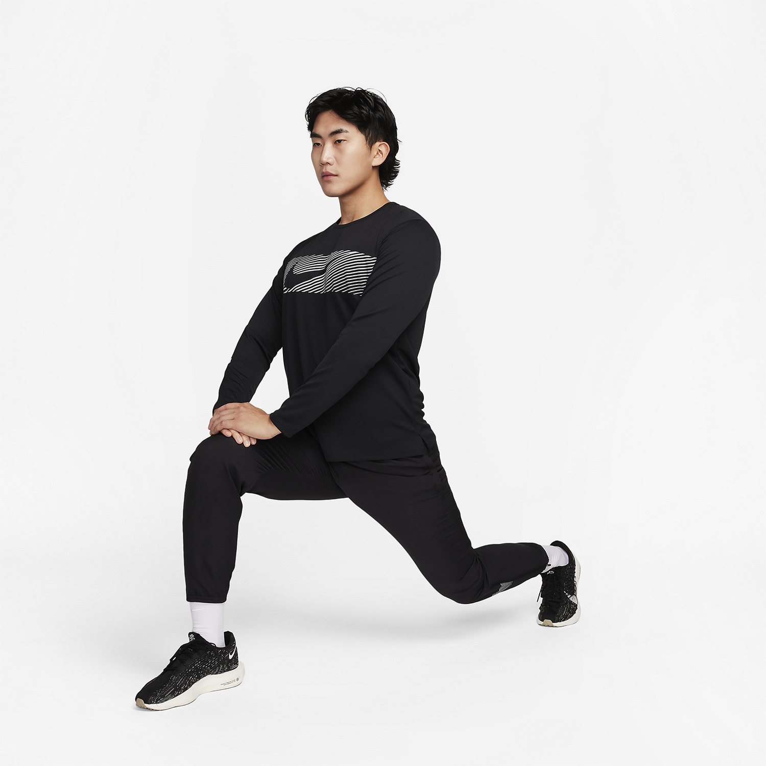 Nike Miler Flash Maglia Black/Reflective Silver