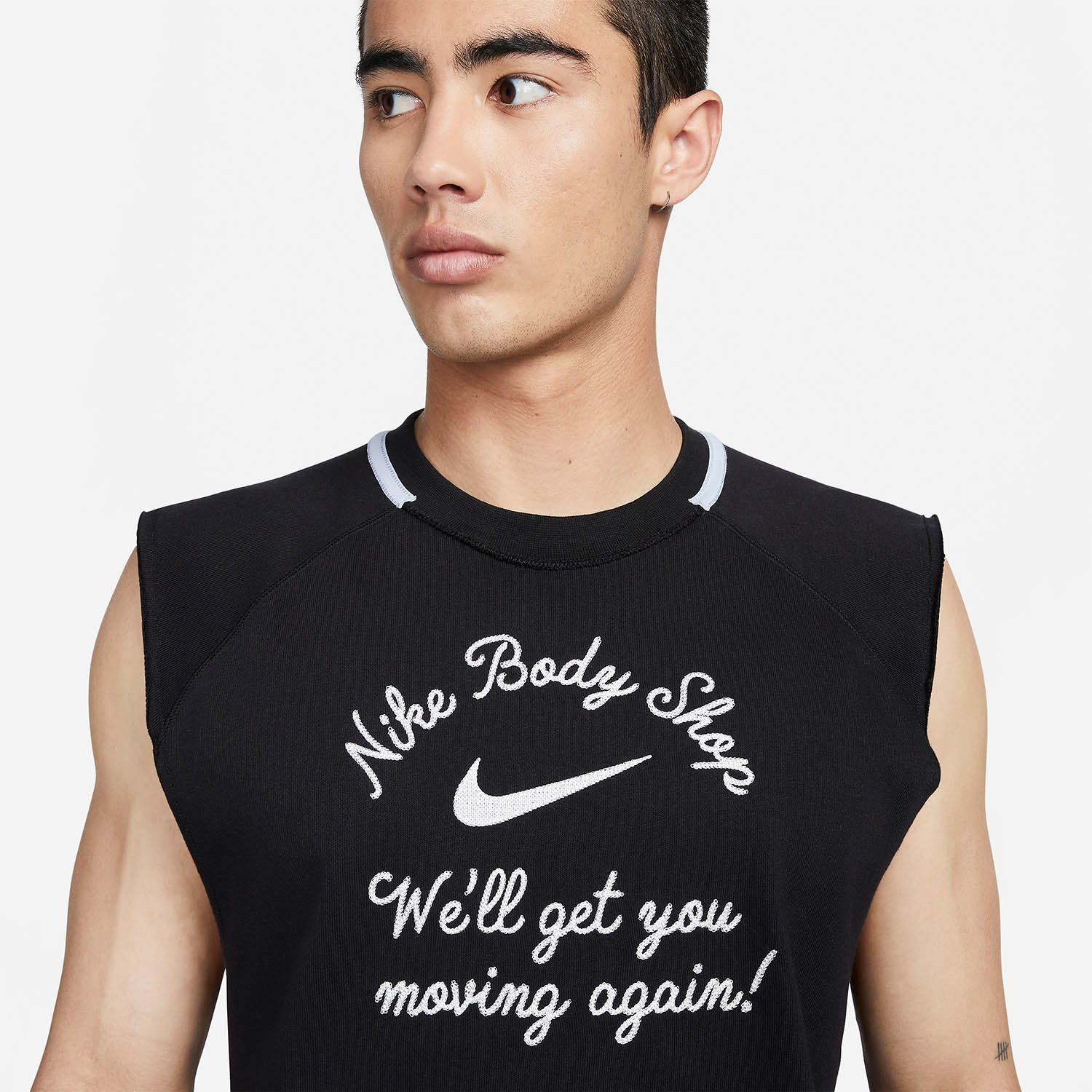 Nike Body Shop Canotta Black/Blue Whisper/Summit White