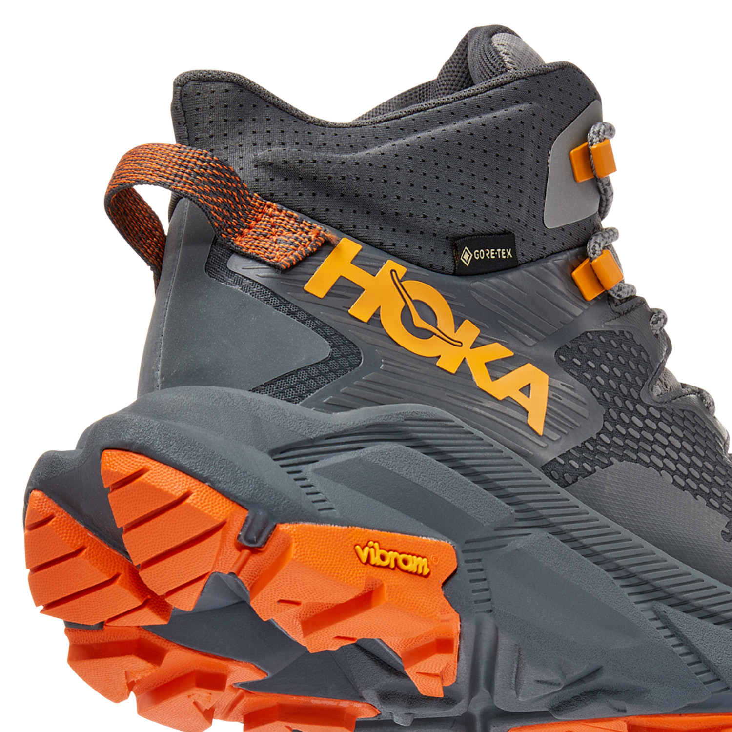 Hoka Trail Code GTX Castlerock/Persimmon Orange