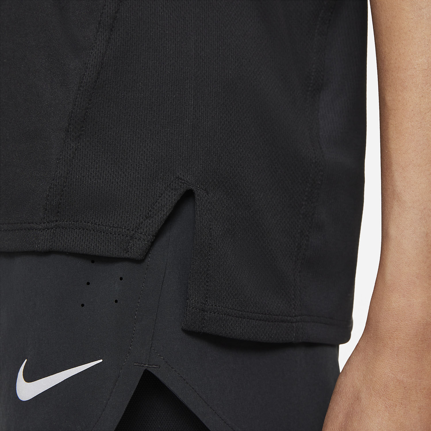 Nike Dri-FIT Race Maglietta Black/Reflective Silver