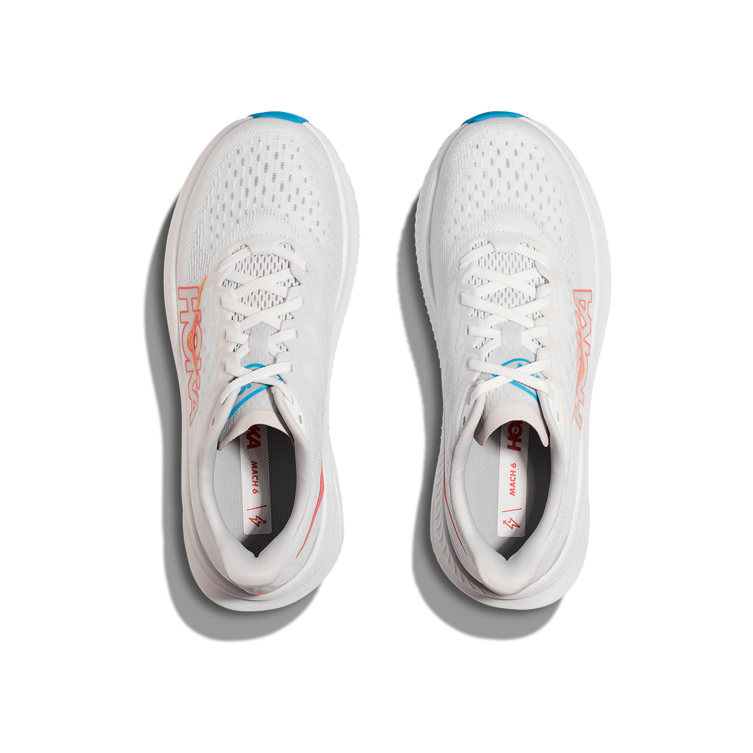 Hoka Mach 6 White/Nimbus Cloud
