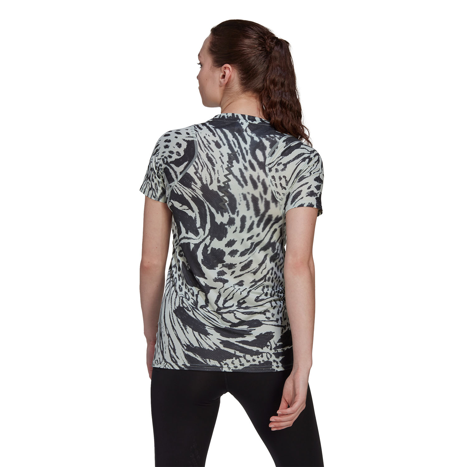 adidas Fast Printed Maglietta Linen Green/Carbon