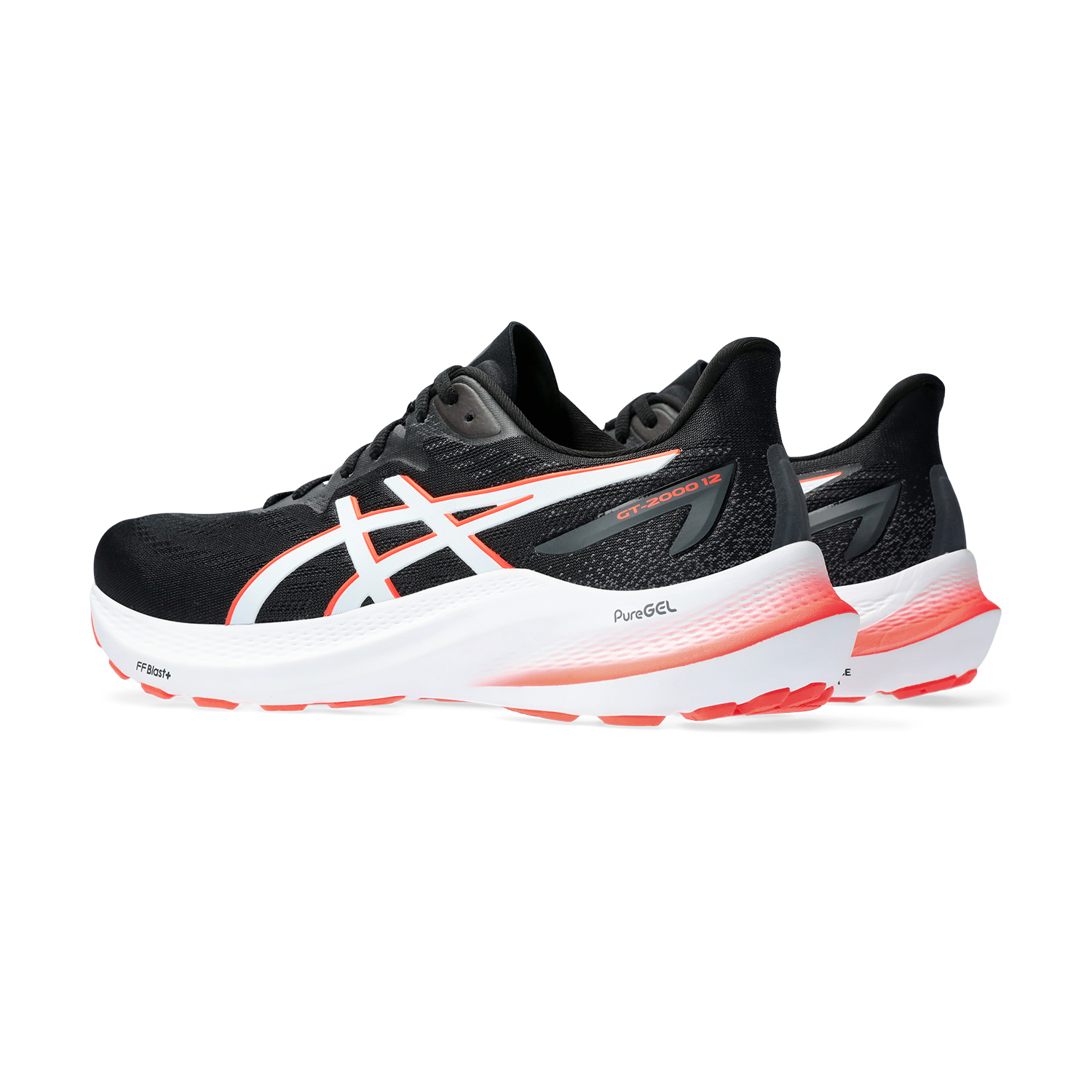 Asics GT 2000 12 Black/Sunrise Red