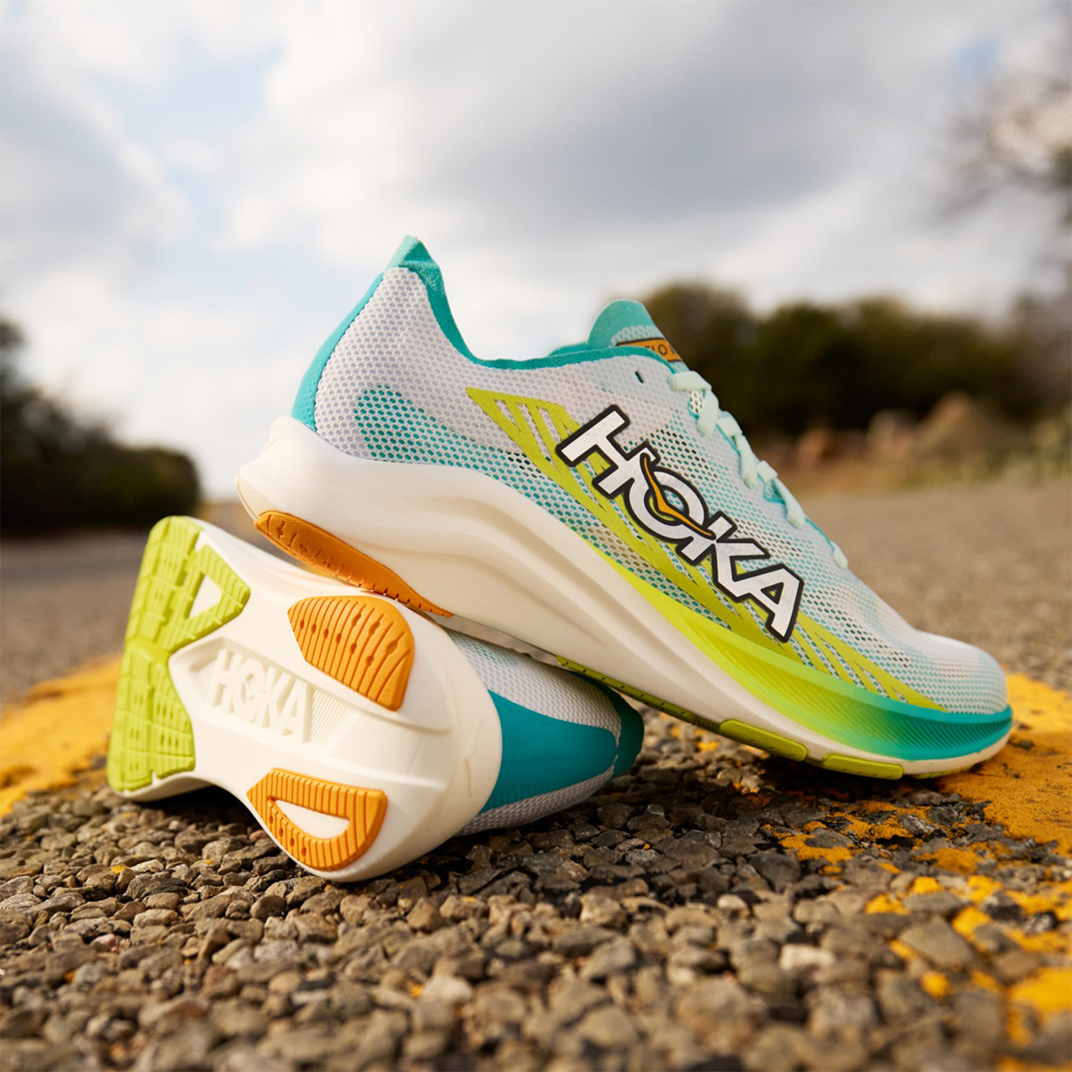 Hoka Cielo Road White/Ceramic