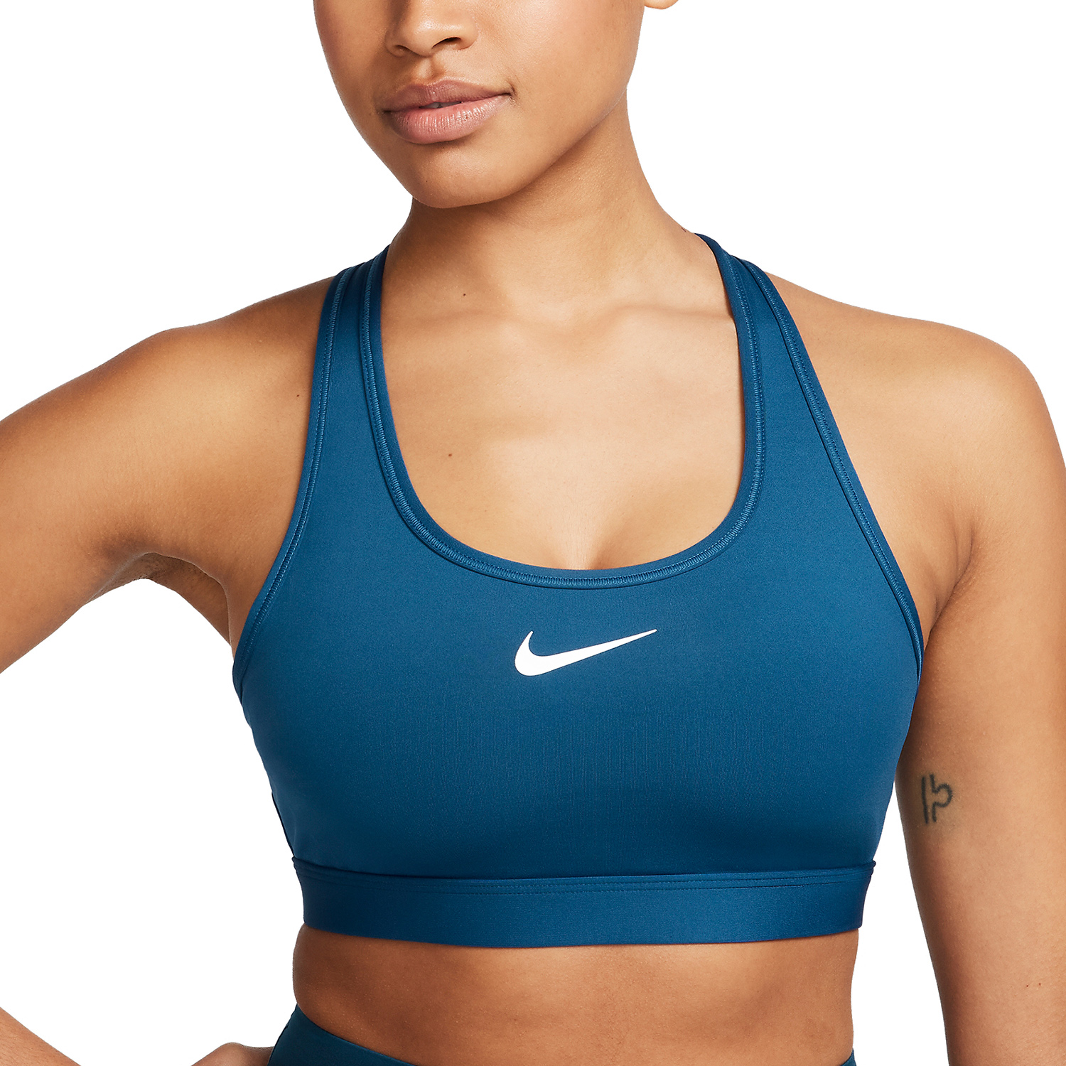 Nike Swoosh Dri-FIT Reggiseno Sportivo Court Blue/White