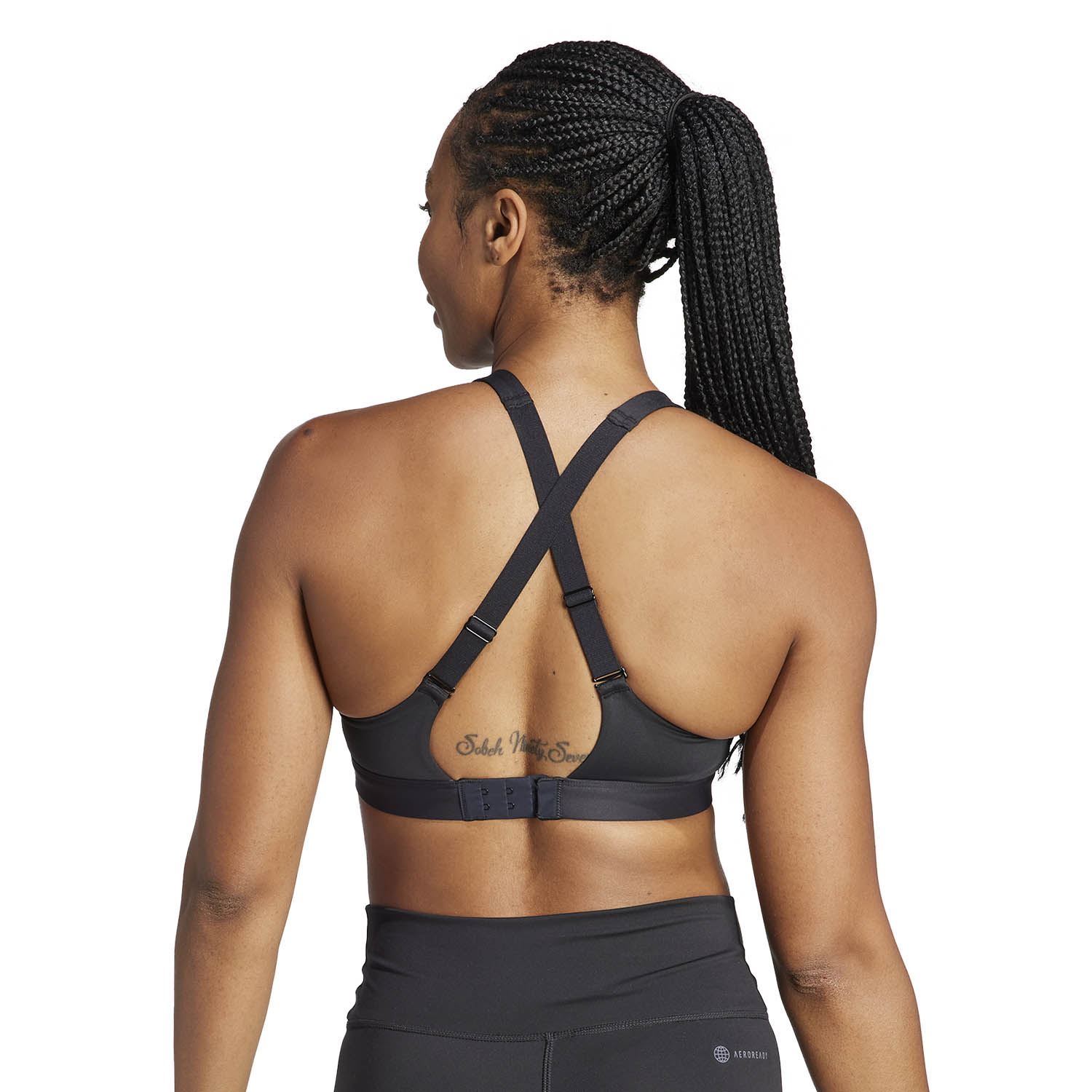 adidas Engineered 3Bar Reggiseno Sportivo Black