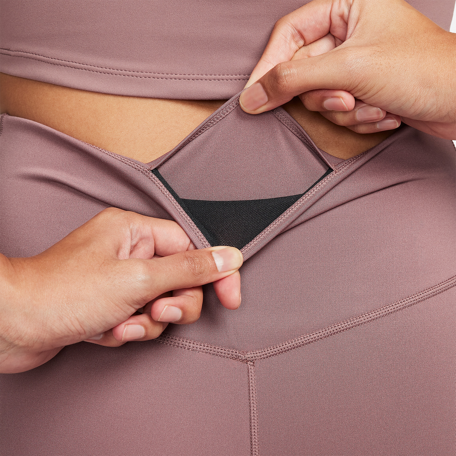 Nike One Tights Smokey Mauve/White